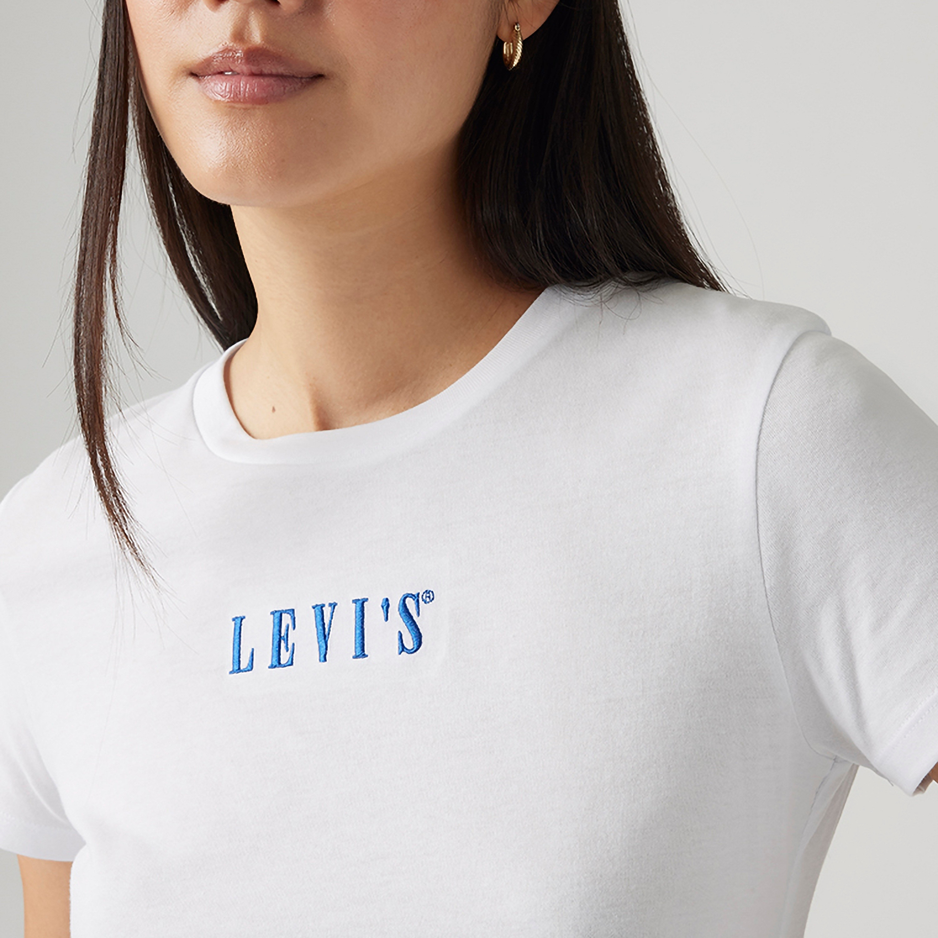 قميص ليفي النسائي بأكمام قصيرة الياقة العريضة-women-clothing-tshirts-image-3