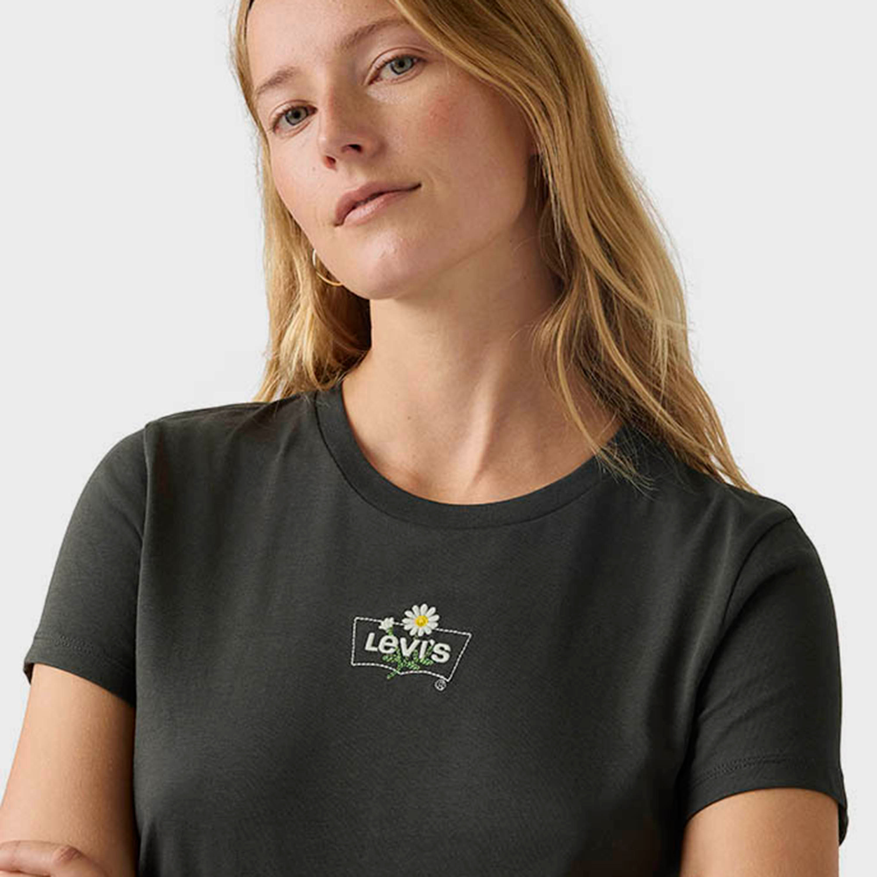 Levi's Plain Crew Neck Short Sleeves Women's T-Shirt-women-clothing-tshirts-image-3