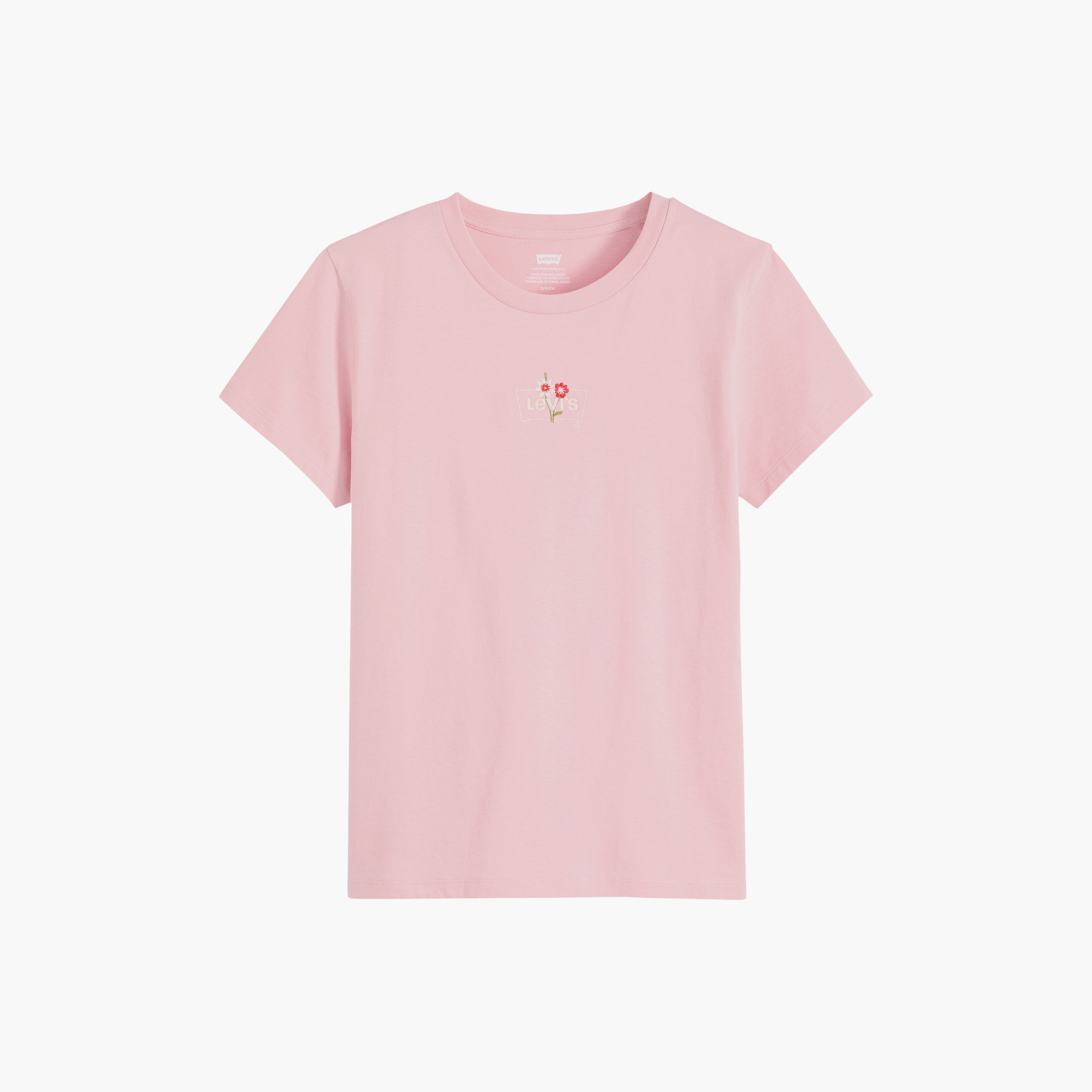 تي شيرت نسائي سادة بأكمام قصيرة ورقبة دائرية من ليفايس-women-clothing-tshirts-image-5