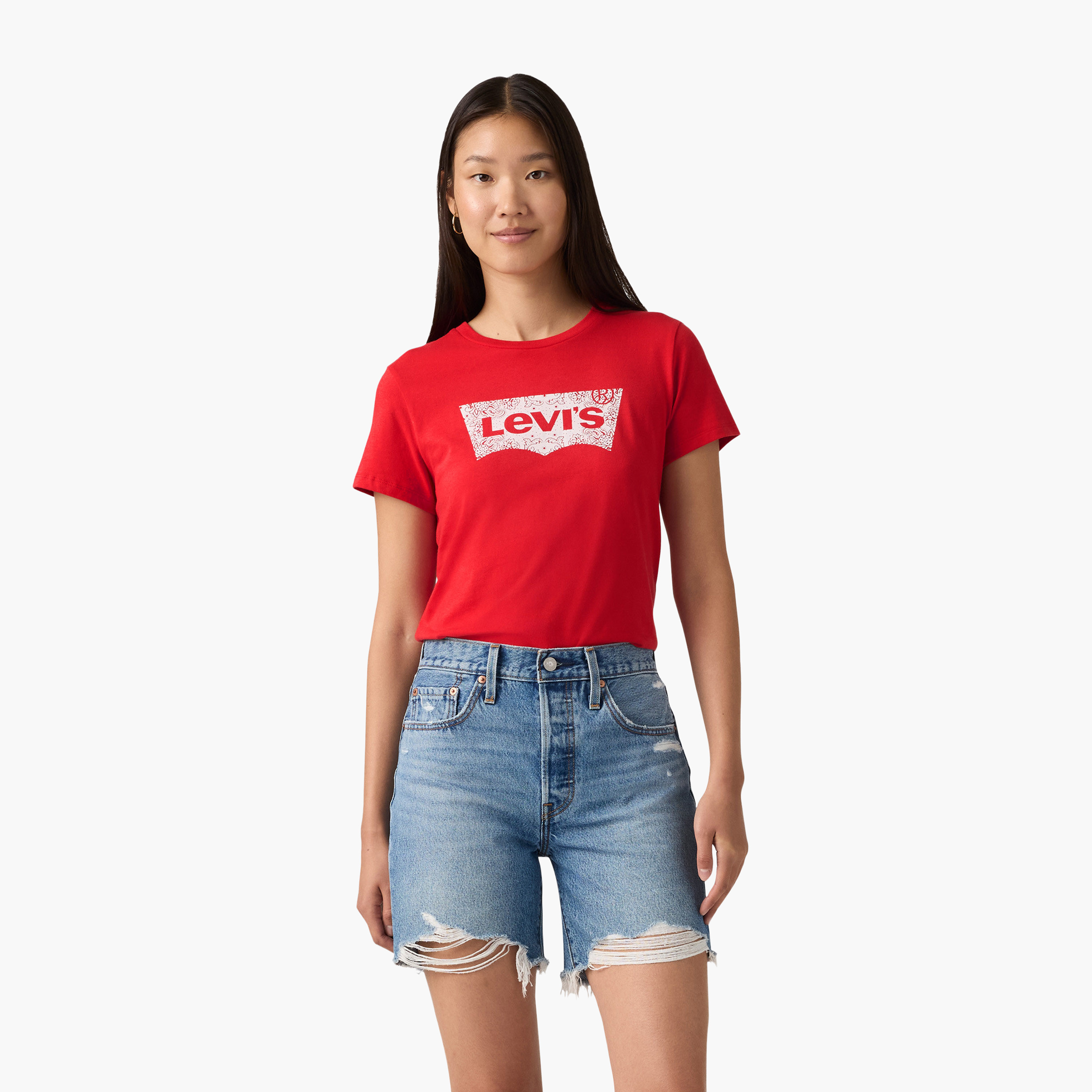 Levi's Graphic Print Crew Neck Short Sleeves Women's T-Shirt-women-clothing-tshirts-image-1