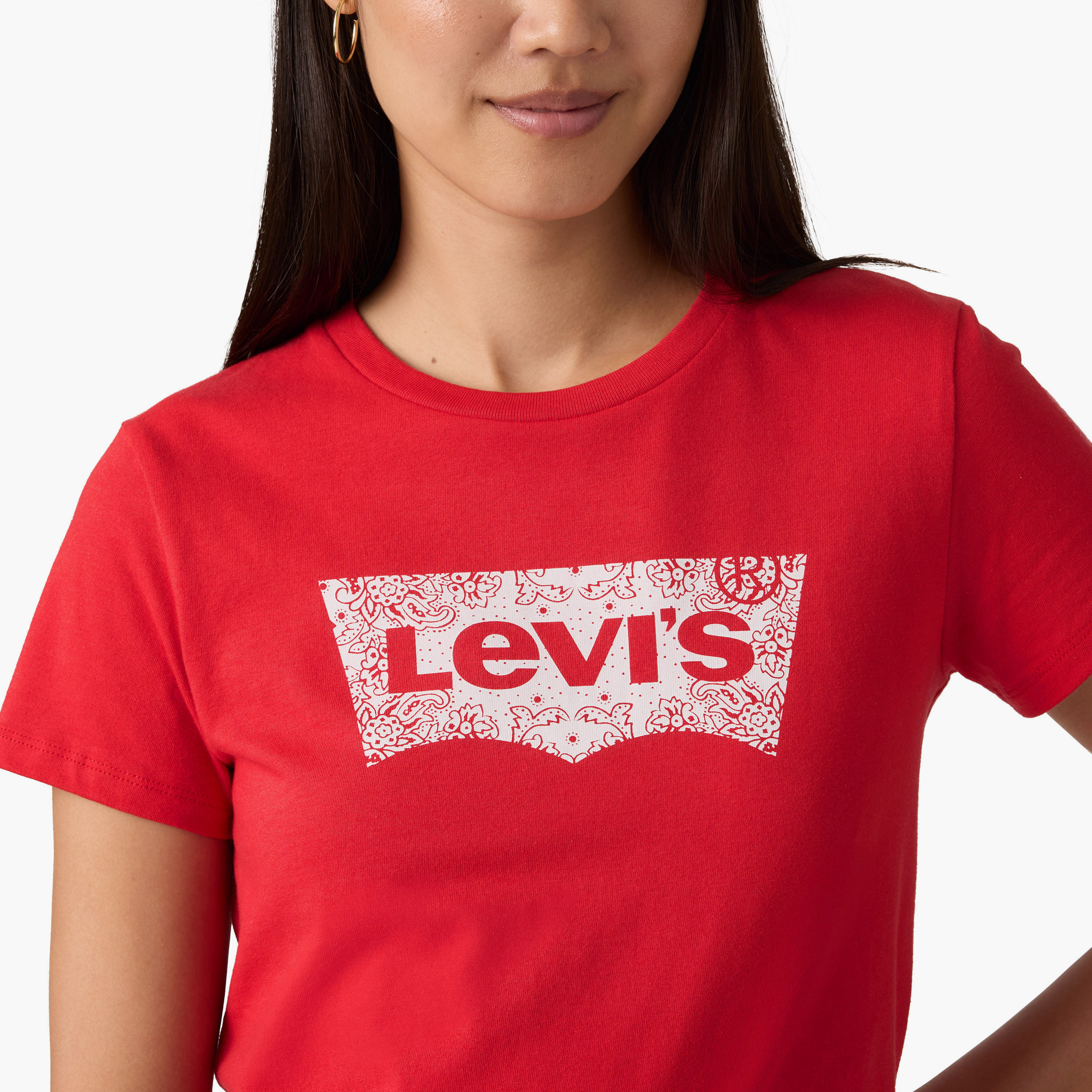 Levi's Graphic Print Crew Neck Short Sleeves Women's T-Shirt-women-clothing-tshirts-image-2