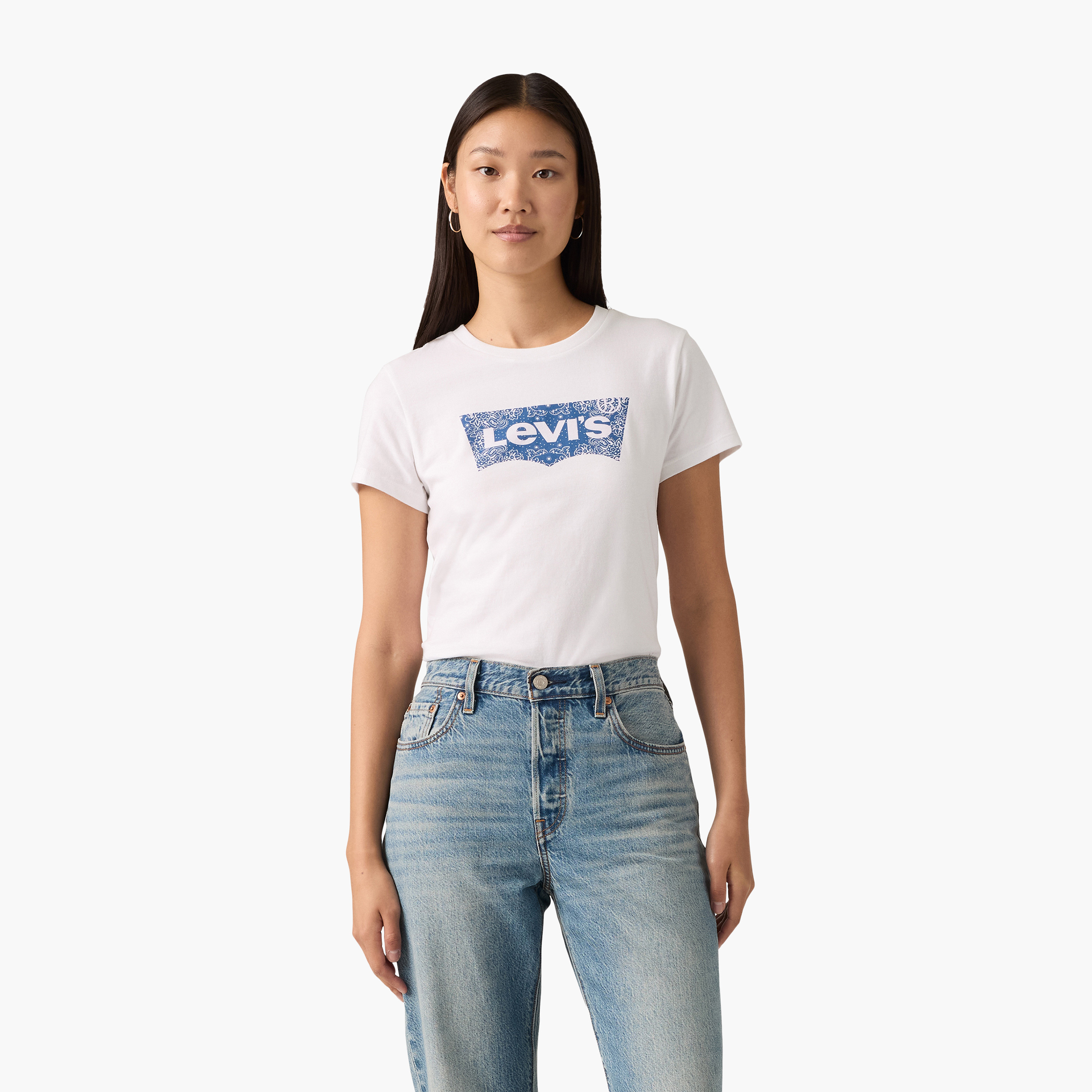 Levi's Graphic Print Crew Neck Short Sleeves Women's T-Shirt-women-clothing-tshirts-image-1