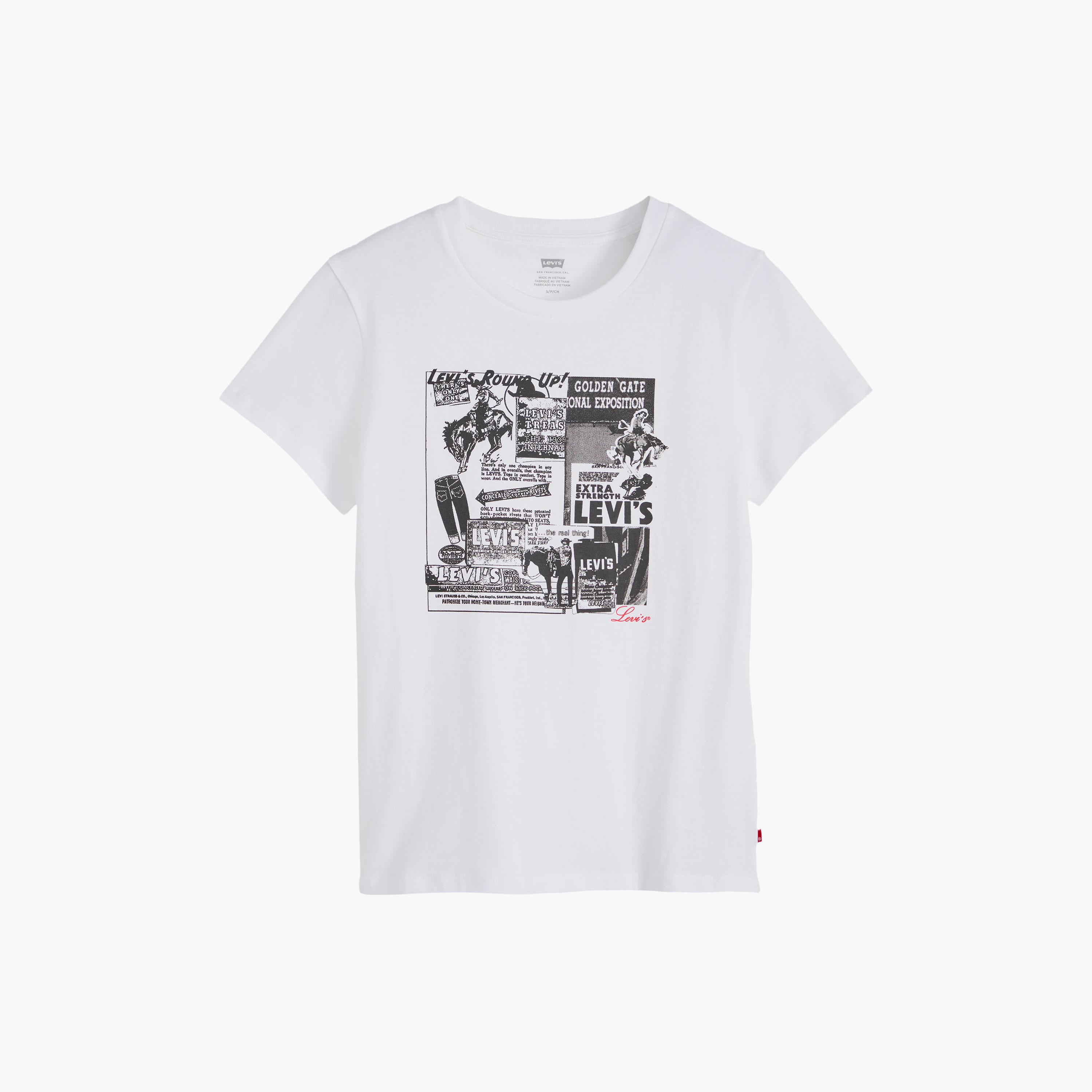 تي شيرت نسائي بطبعة جرافيك وياقة دائرية وأكمام قصيرة من ليفايس-women-clothing-tshirts-image-5