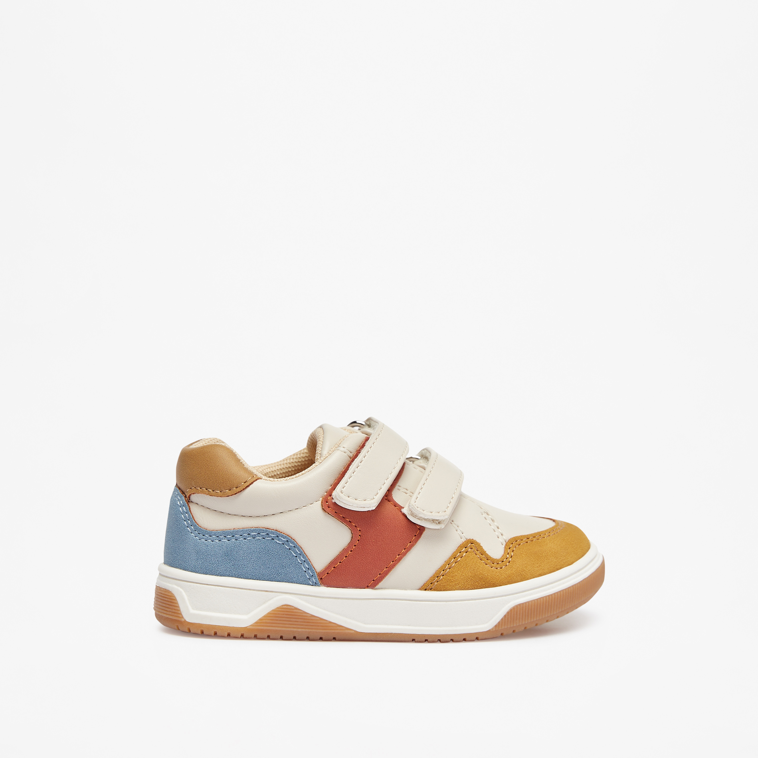 Barefeet Colourblock Sneakers with Hook and Loop Closure-boys-shoes-sneakers-image-3