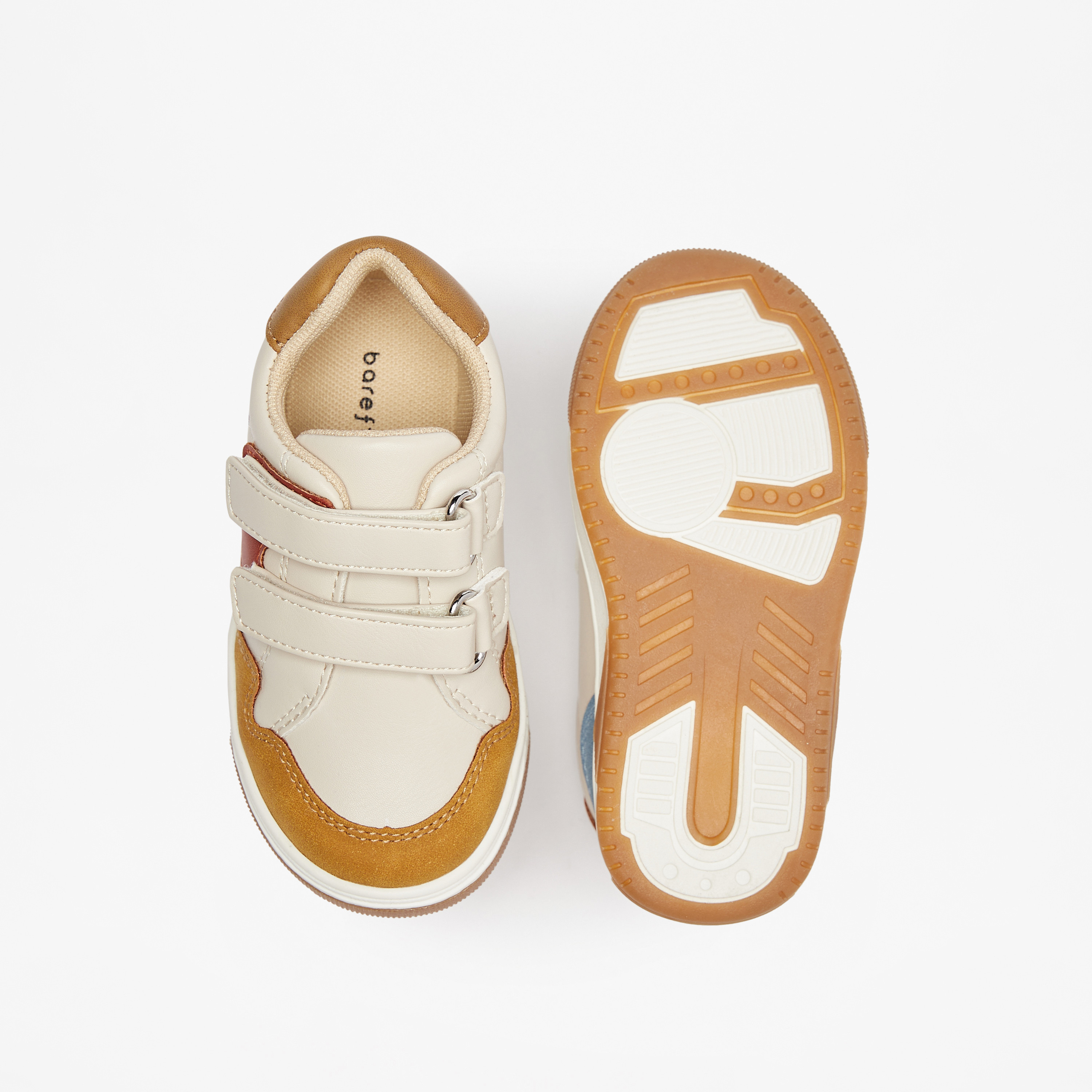 Barefeet Colourblock Sneakers with Hook and Loop Closure-boys-shoes-sneakers-image-4