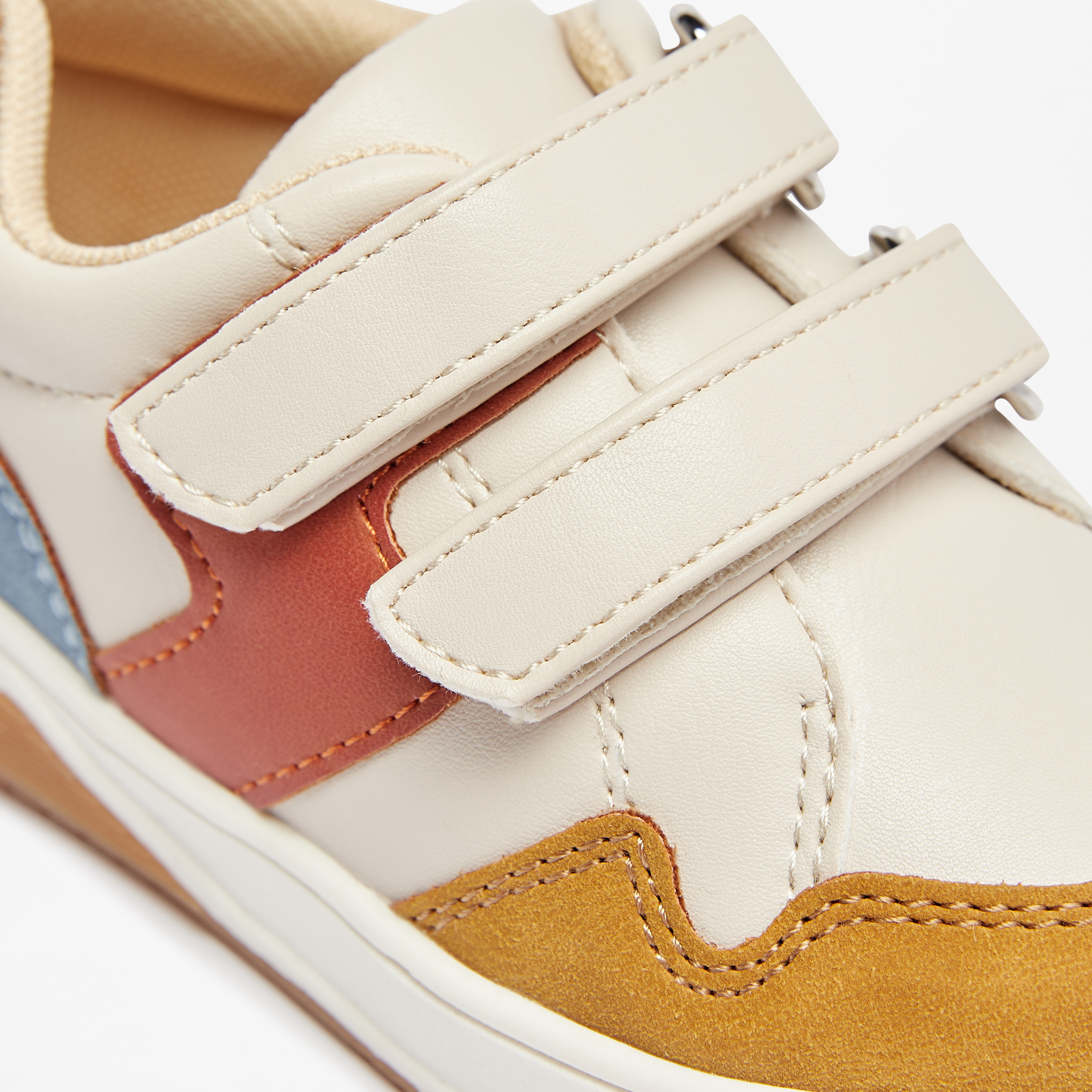 Barefeet Colourblock Sneakers with Hook and Loop Closure-boys-shoes-sneakers-image-5