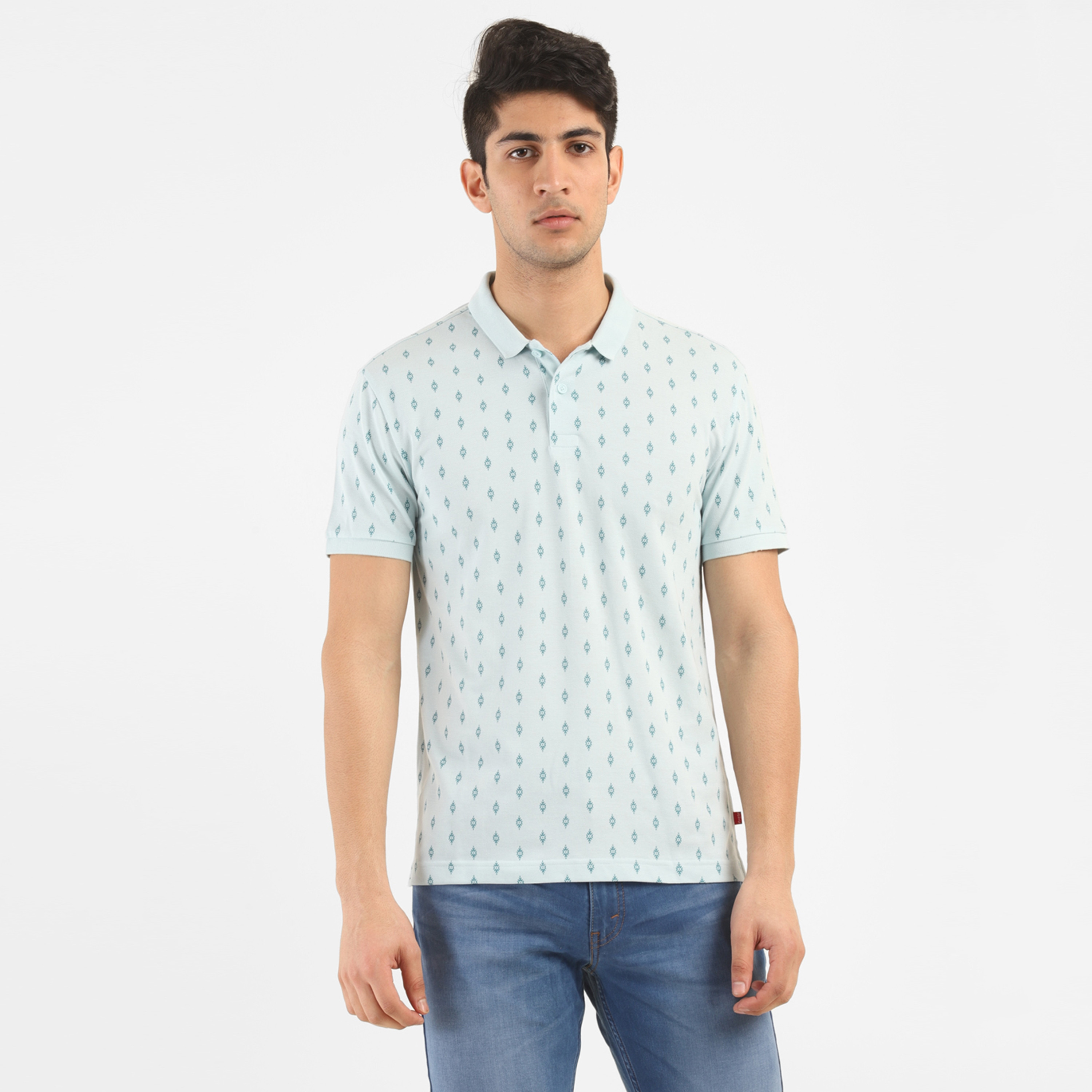 Levi's Printed Collared Short Sleeves Polo T-Shirt-men-clothing-tshirtsandpolos-polos-image-1