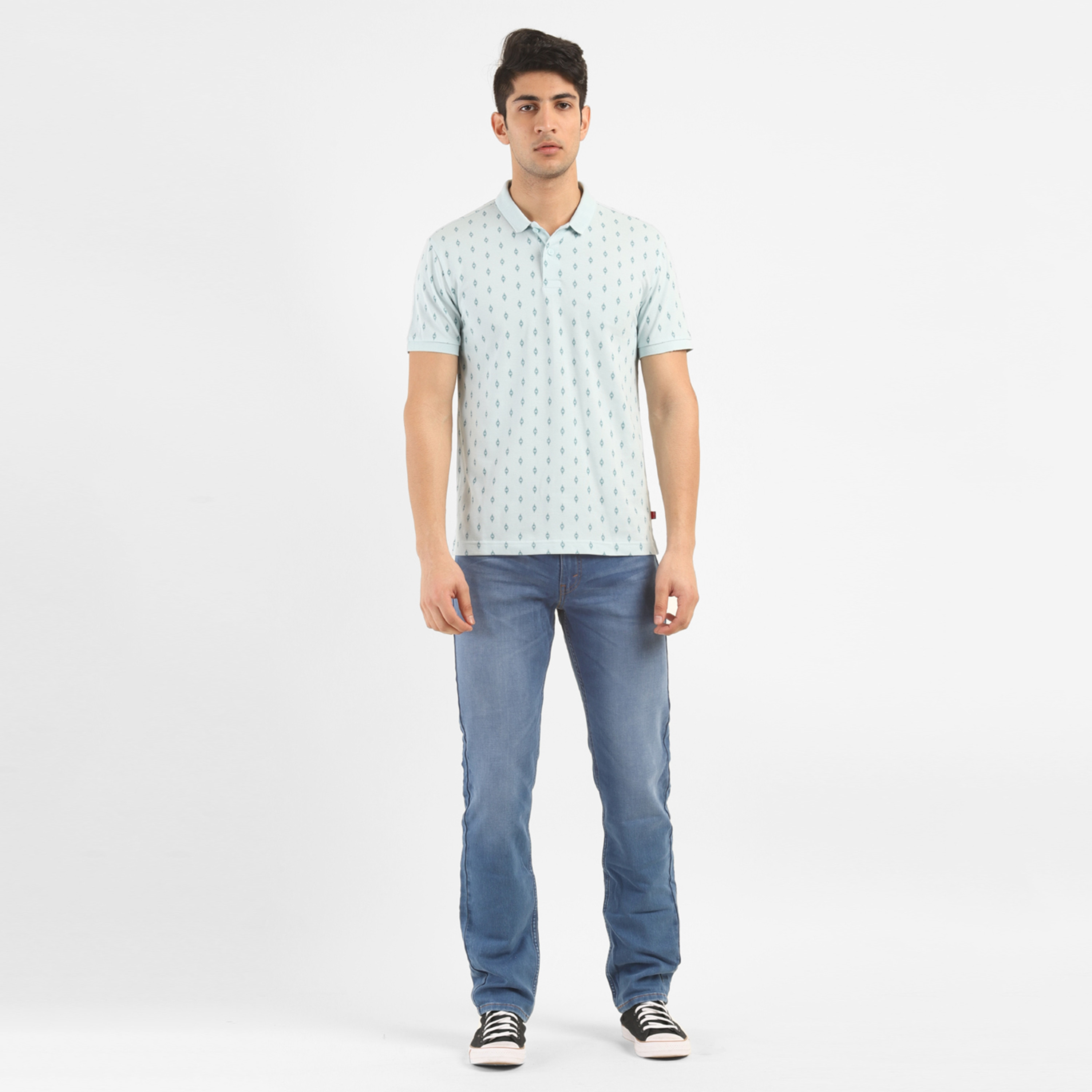 Levi's Printed Collared Short Sleeves Polo T-Shirt-men-clothing-tshirtsandpolos-polos-image-2