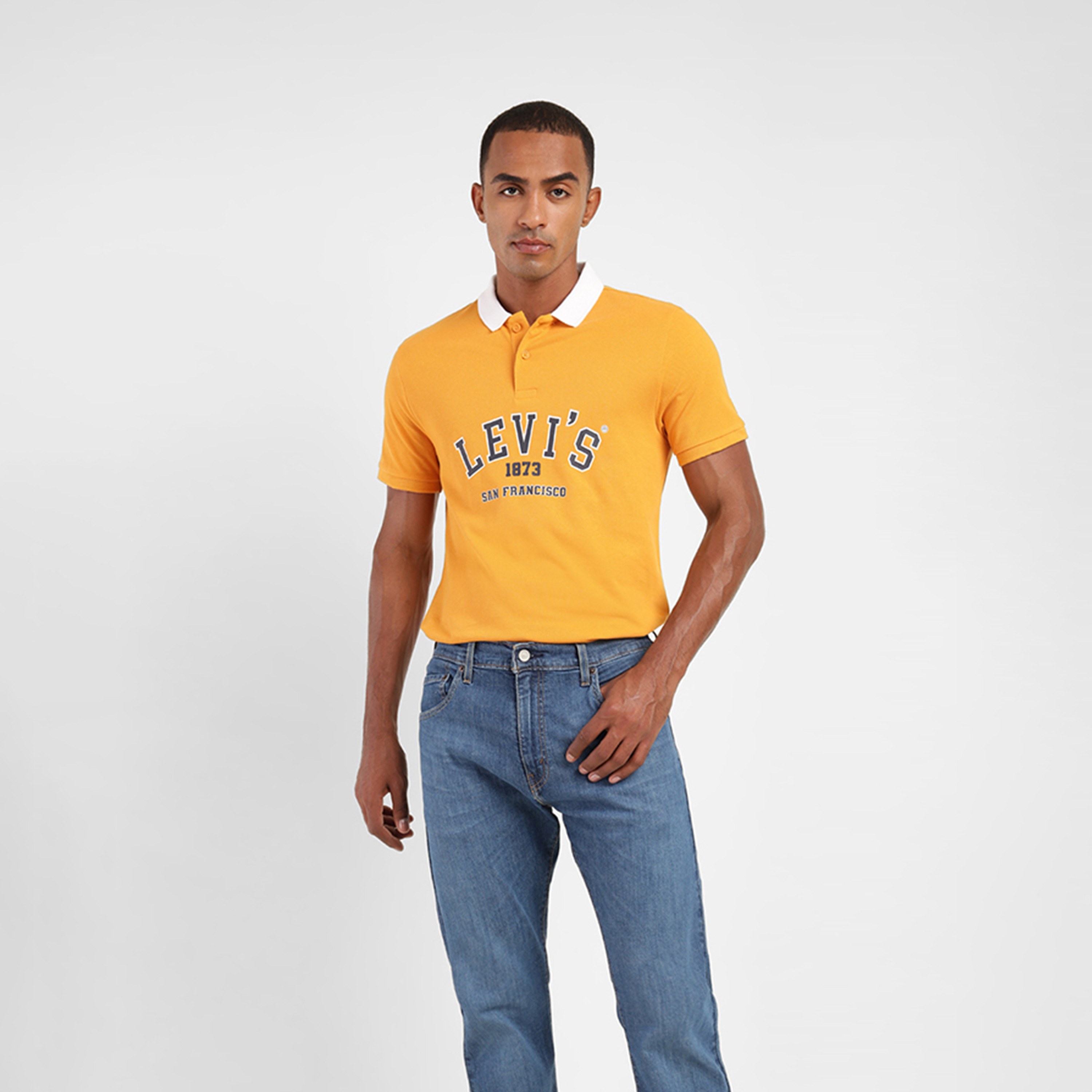 Levi's Men's Printed Collared Short Sleeves Polo T-shirt-men-clothing-tshirtsandpolos-polos-image-1