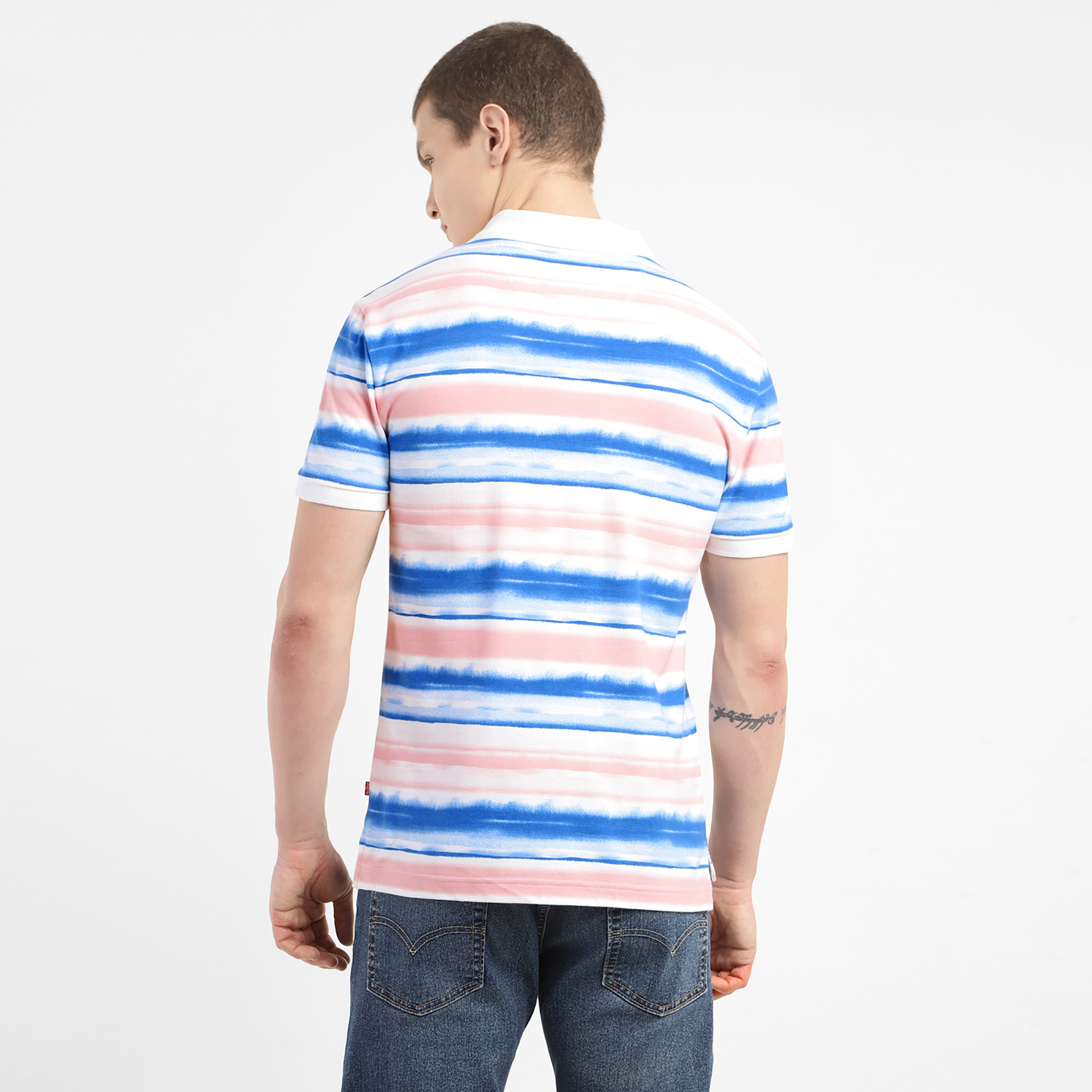 بولو تي شيرت ذو ياقة من ليفايز بأكمام قصيرة مع تاي اند داي-men-clothing-tshirtsandpolos-polos-image-4
