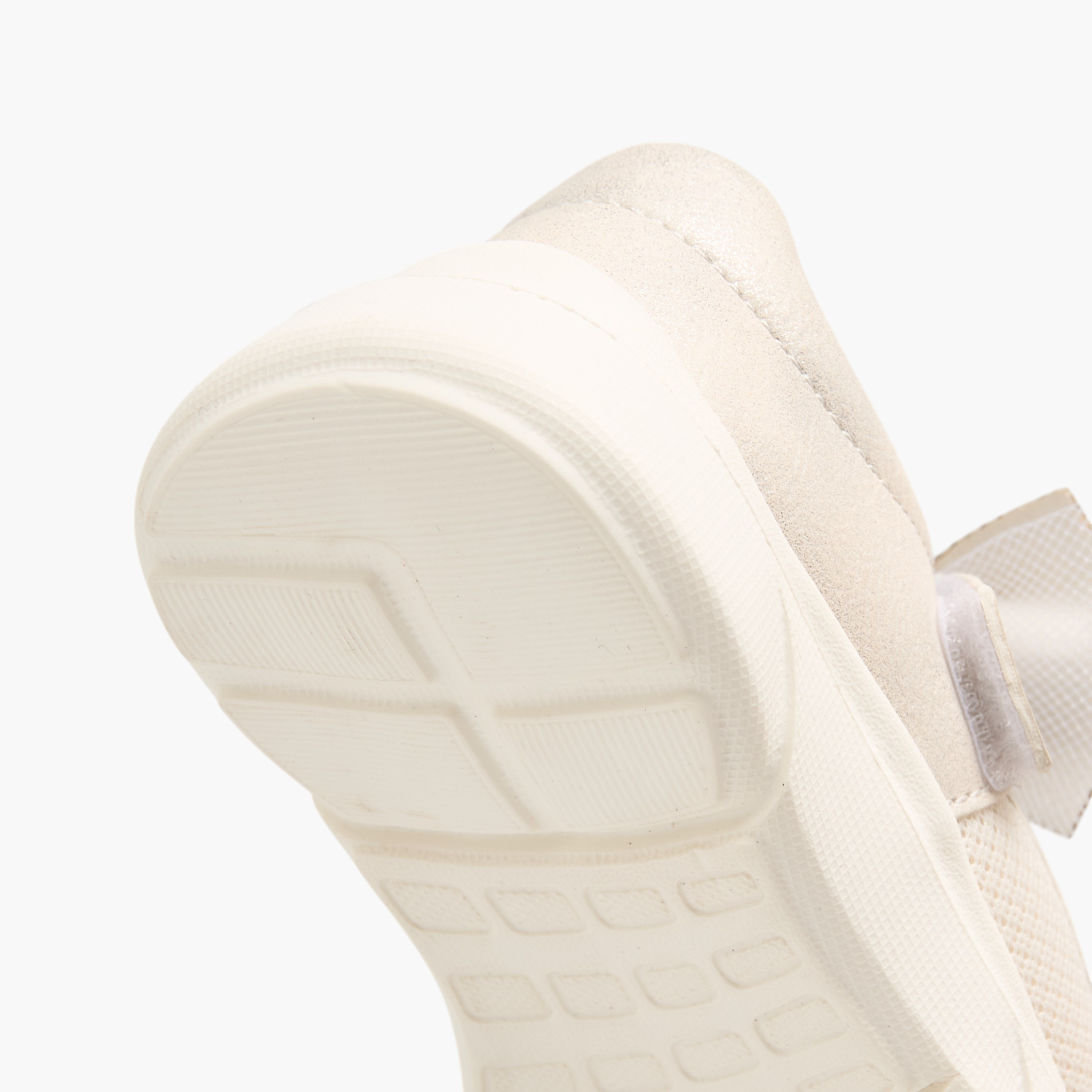Barefeet Embellished Bow Sneakers with Hook and Loop Closure-girls-shoes-sneakers-image-5