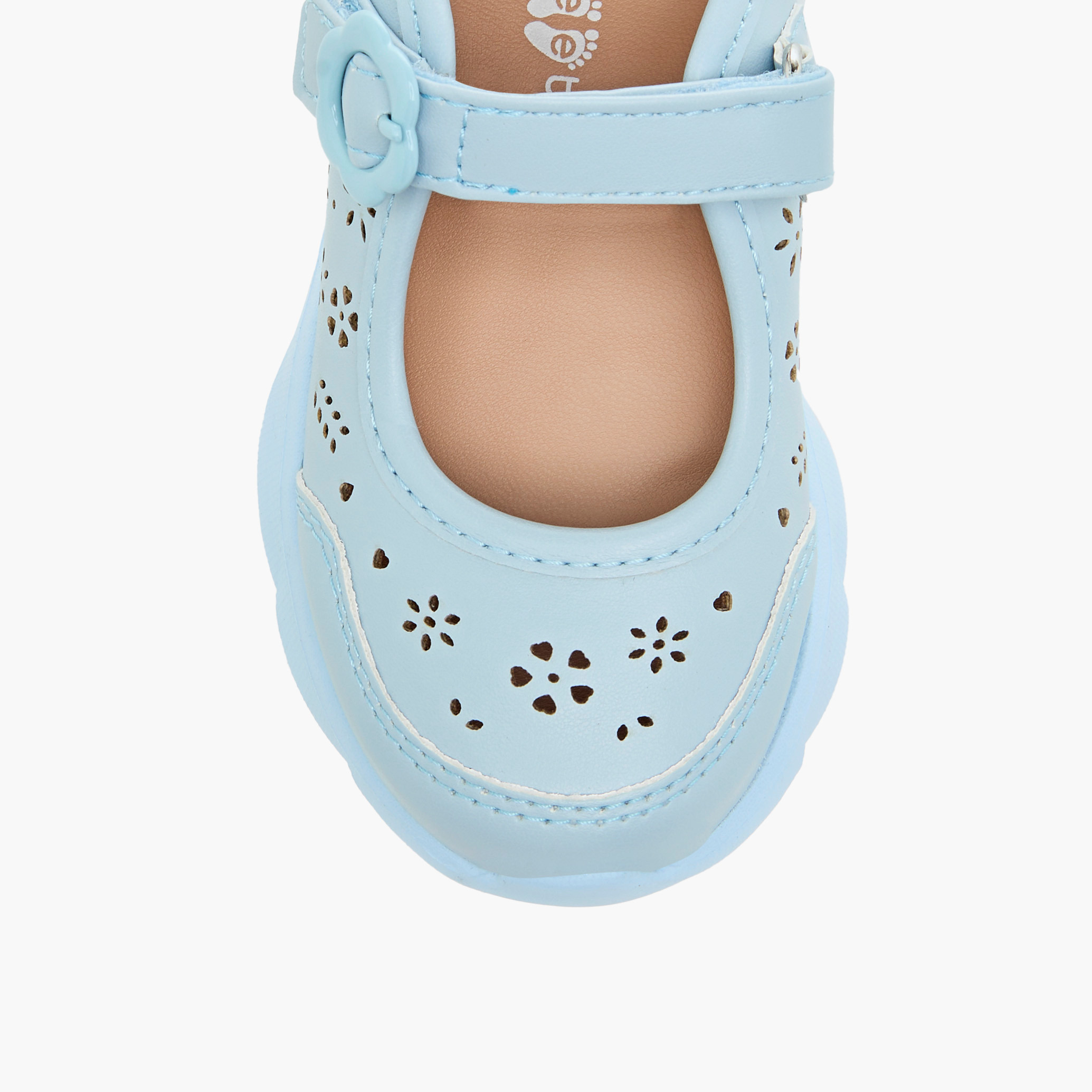 حذاء ماري جين بتصاميم مقطوعة بالليزر وشريط إغلاق من بيرفيت-girls-shoes-maryjanes-image-16