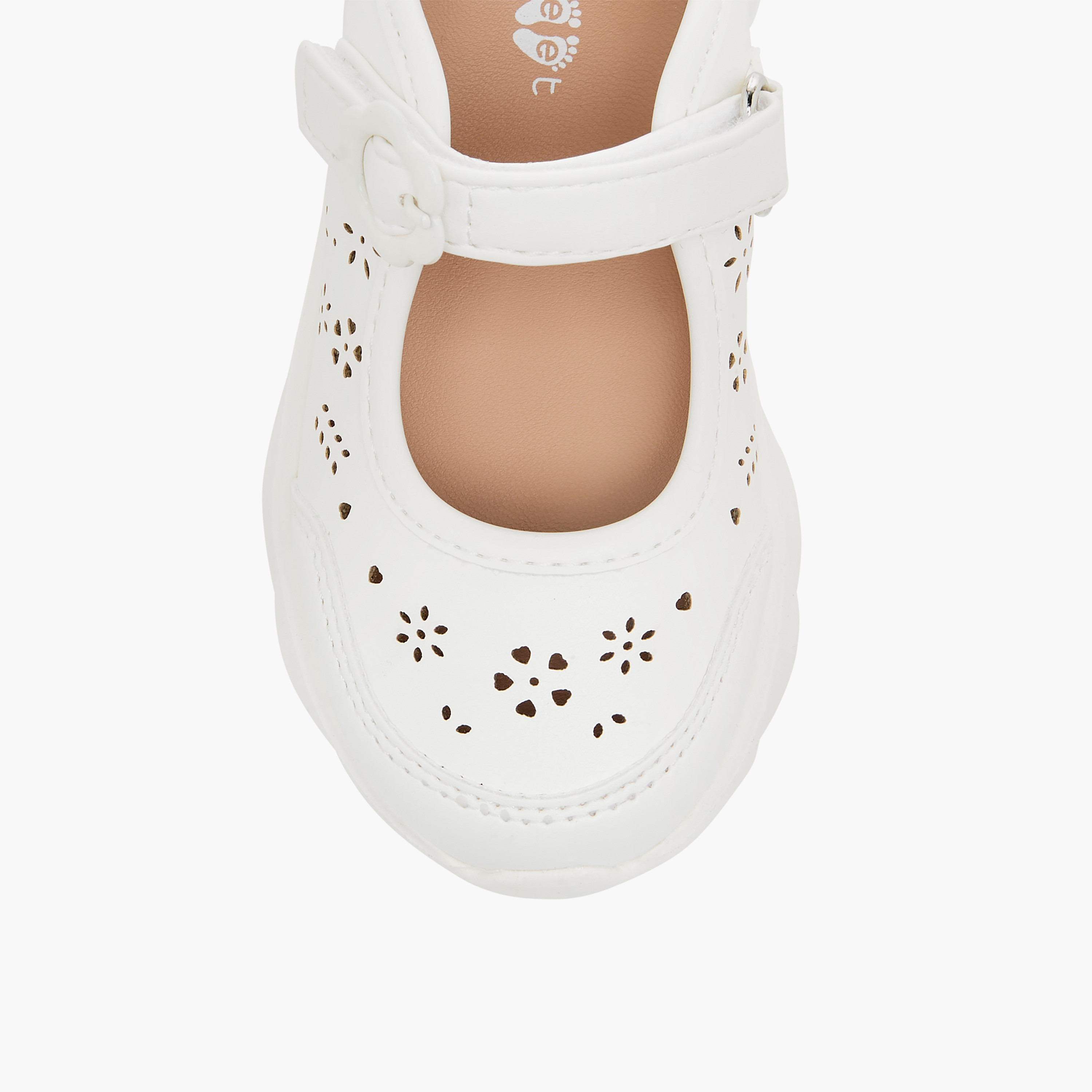 حذاء ماري جين بتصاميم مقطوعة بالليزر وشريط إغلاق من بيرفيت-girls-shoes-maryjanes-image-10