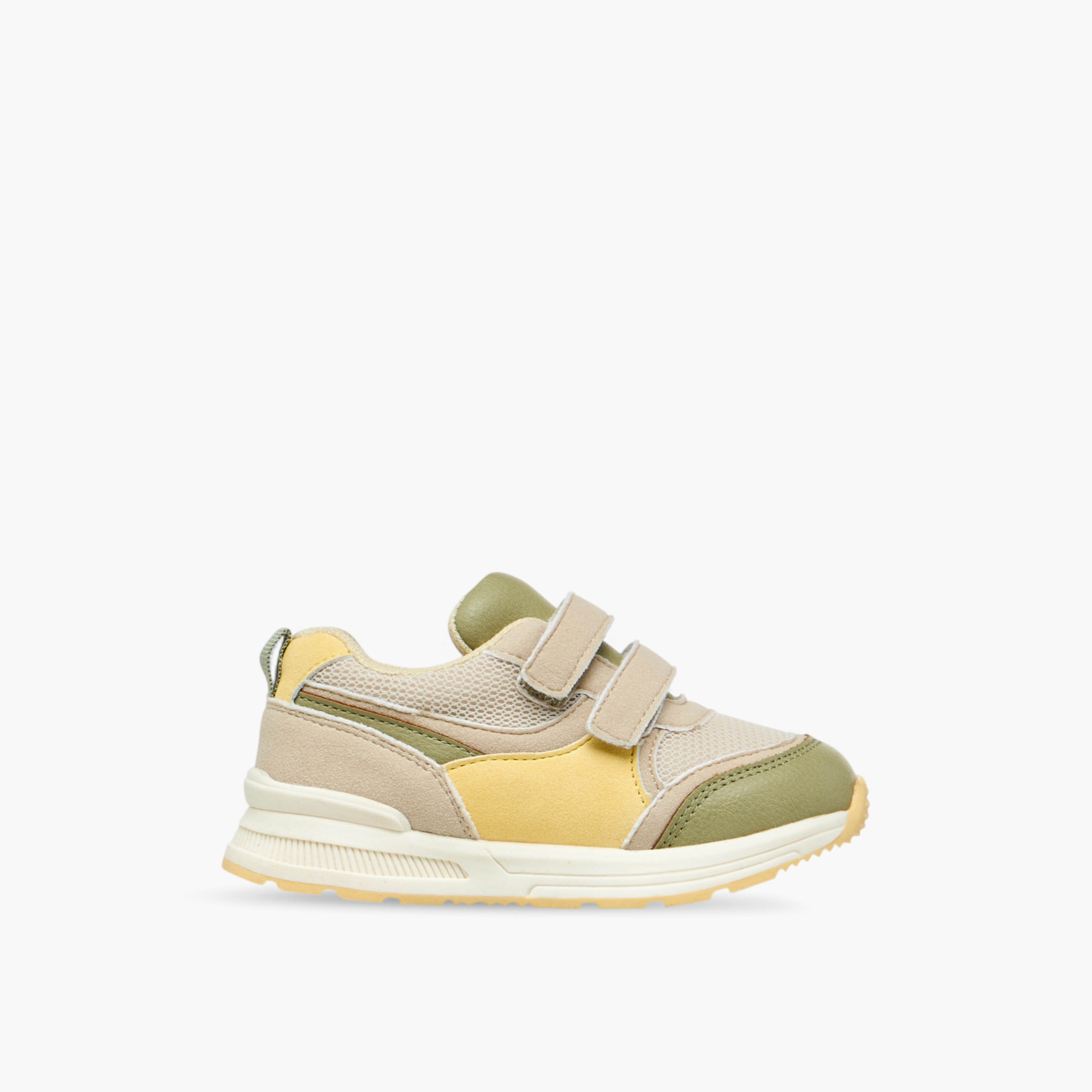 Barefeet Colourblock Sneakers with Hook and Loop Closure-boys-shoes-sneakers-image-3