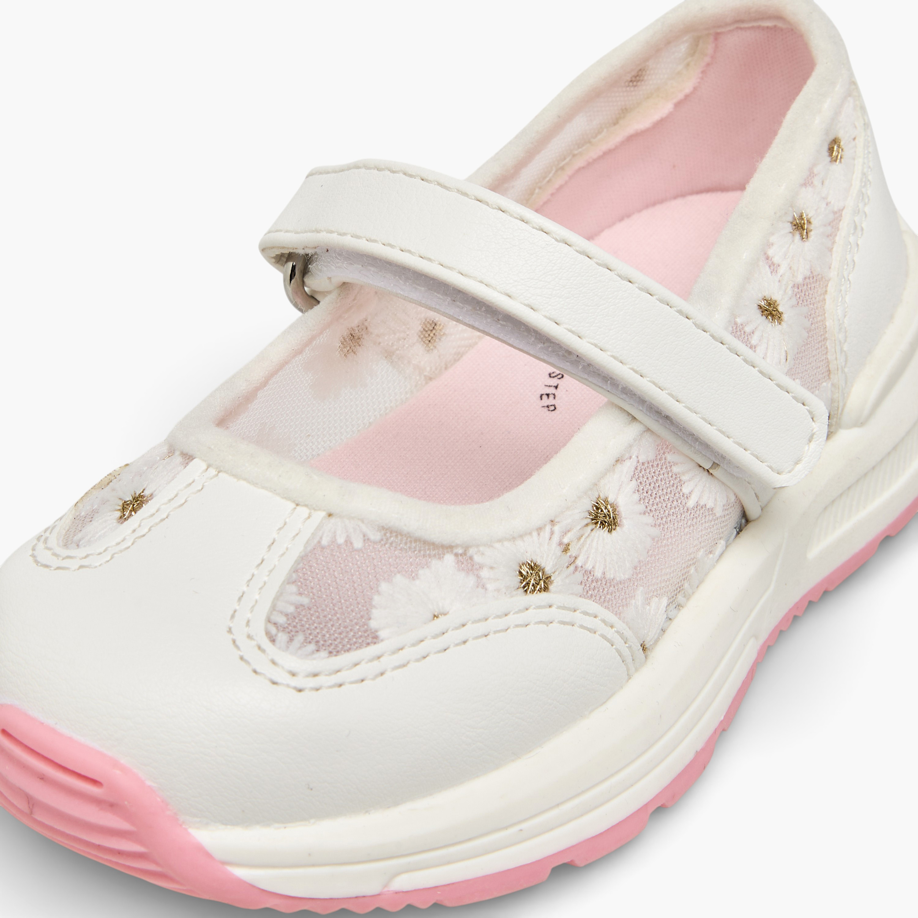 Barefeet Girls Floral Embroidered Mary Jane Shoes-girls-shoes-maryjanes-image-4