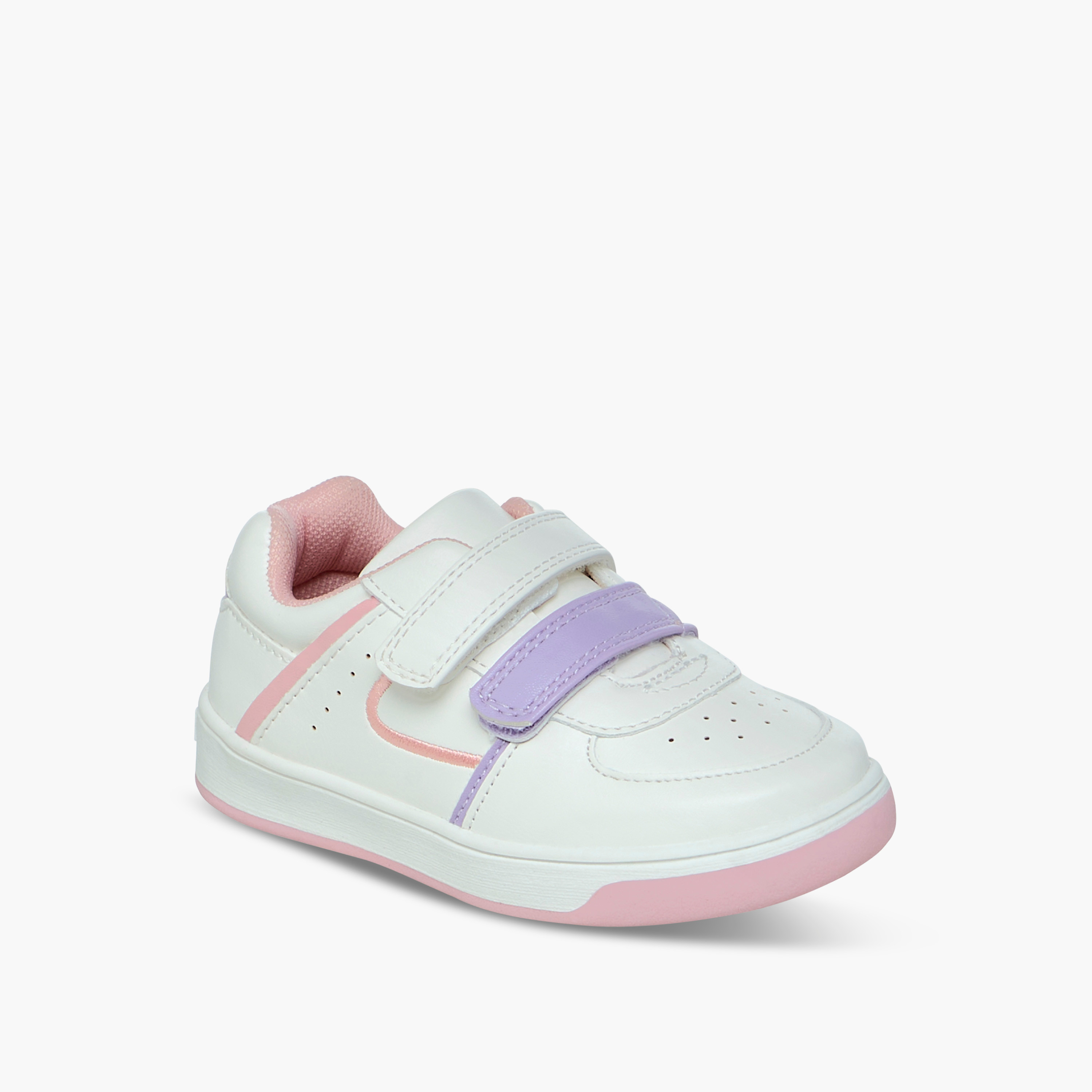 حذاء سنيكرز بألواح وشريط إغلاق لاصق من بيرفيت-girls-shoes-sneakers-image-2
