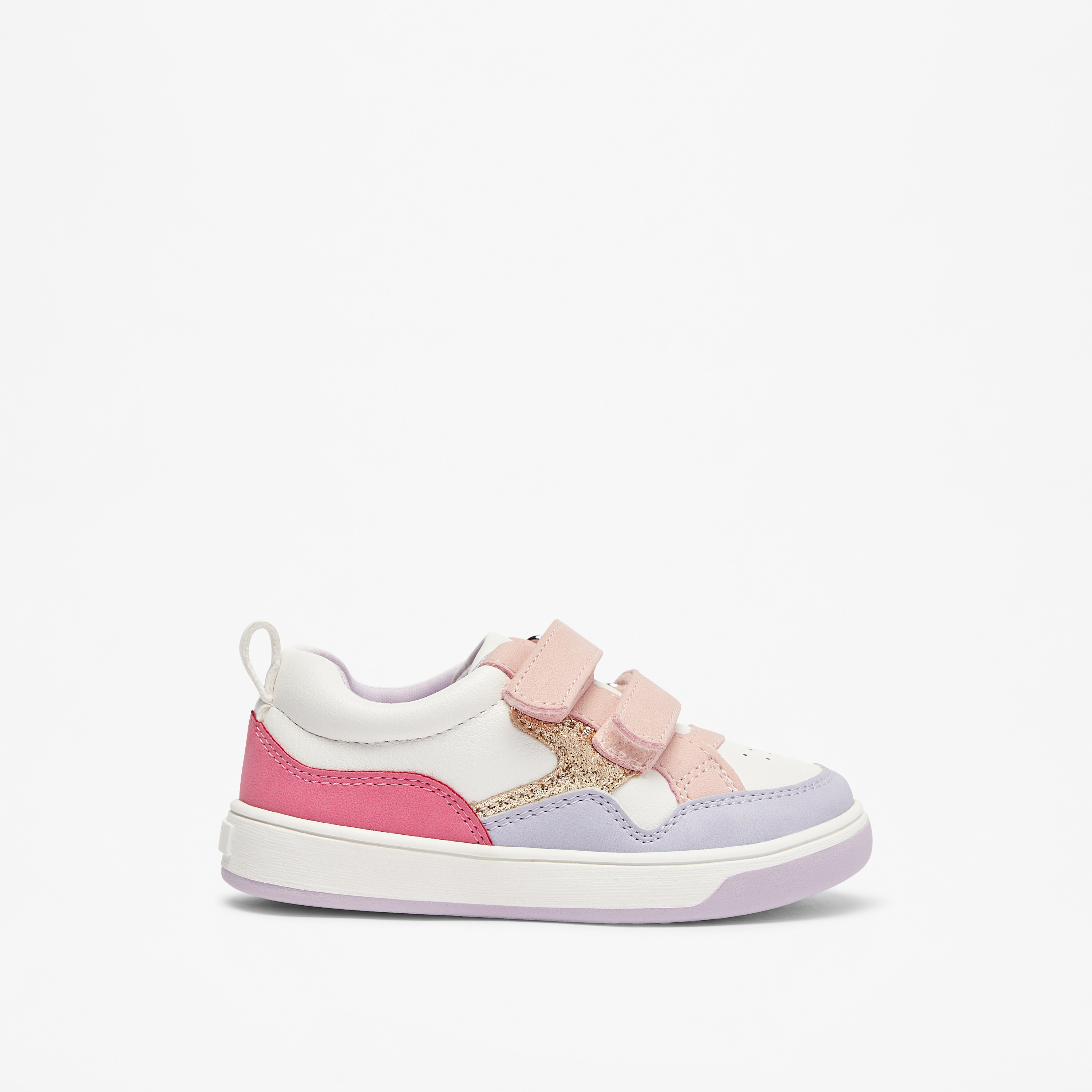 Barefeet Colourblock Hook & Loop Sneakers-girls-shoes-sneakers-image-3