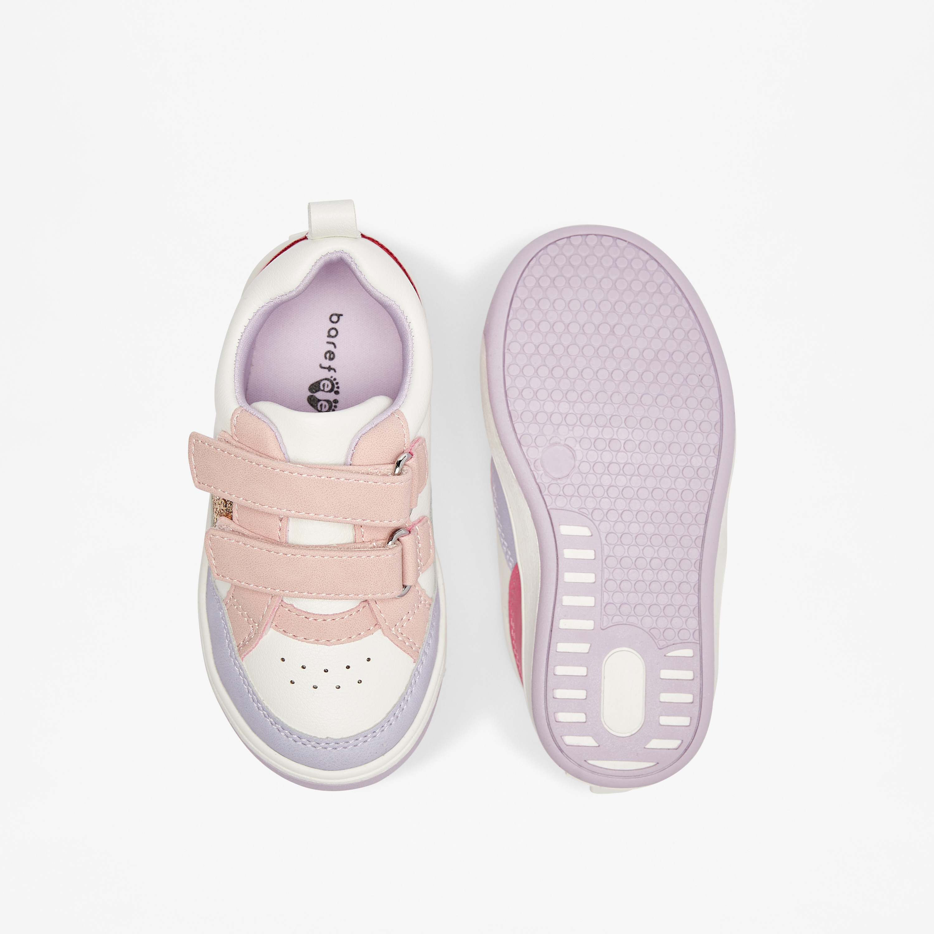 Barefeet Colourblock Hook & Loop Sneakers-girls-shoes-sneakers-image-4