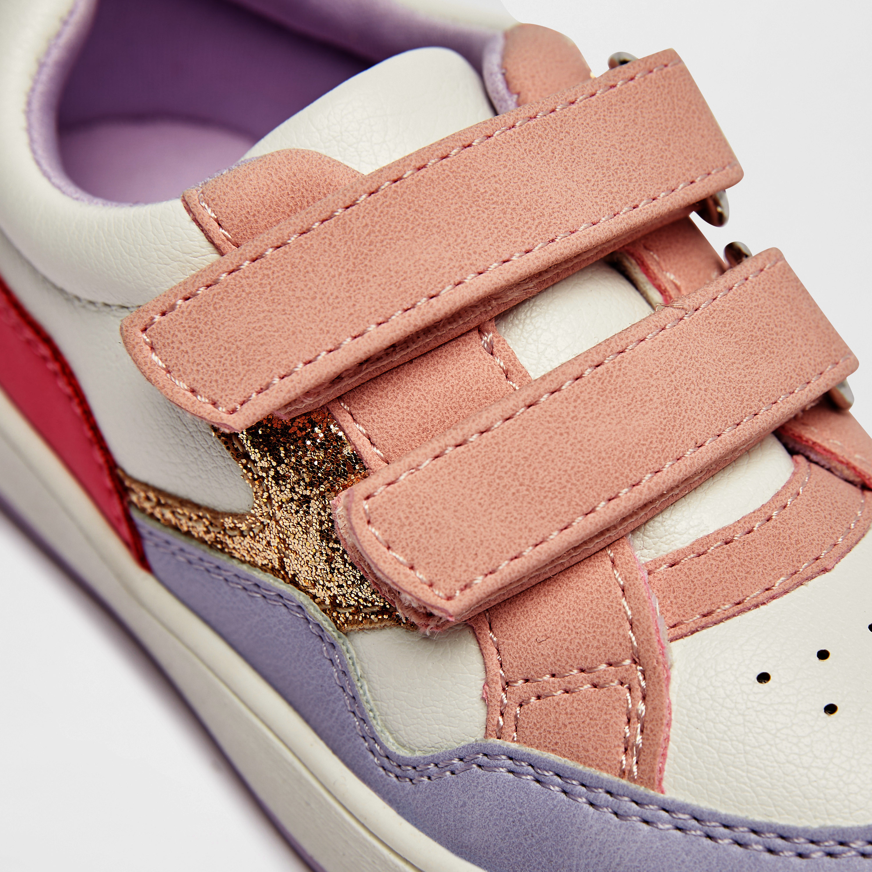 Barefeet Colourblock Hook & Loop Sneakers-girls-shoes-sneakers-image-5