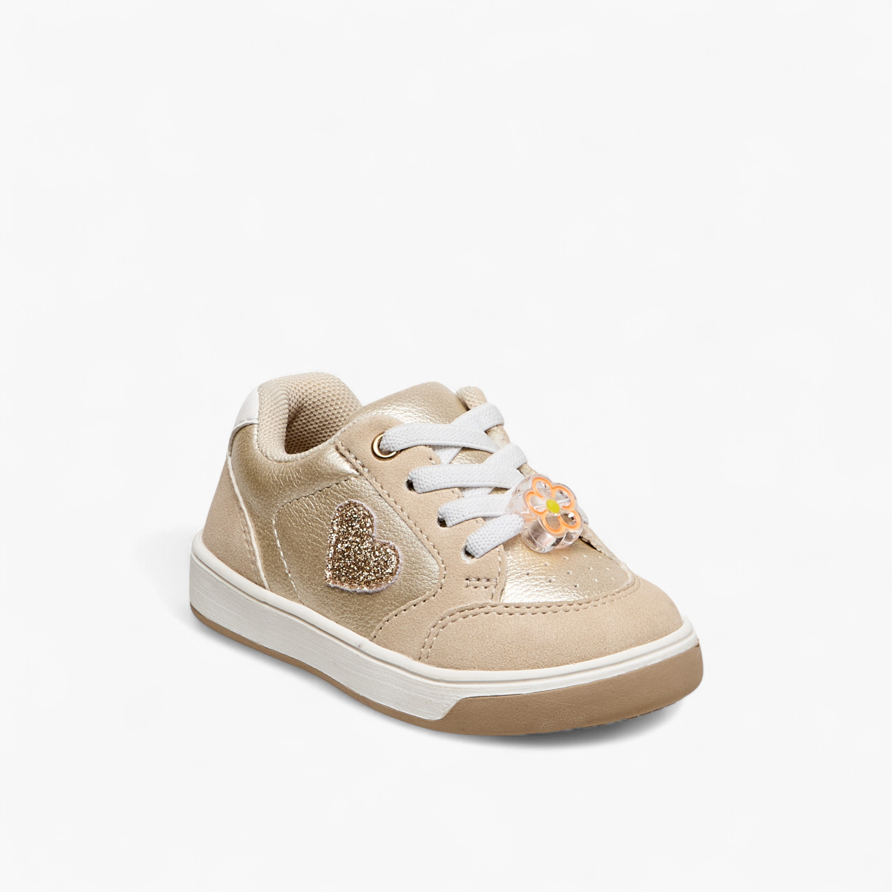 Barefeet Girls Heart Detail Sneakers-girls-shoes-sneakers-image-2