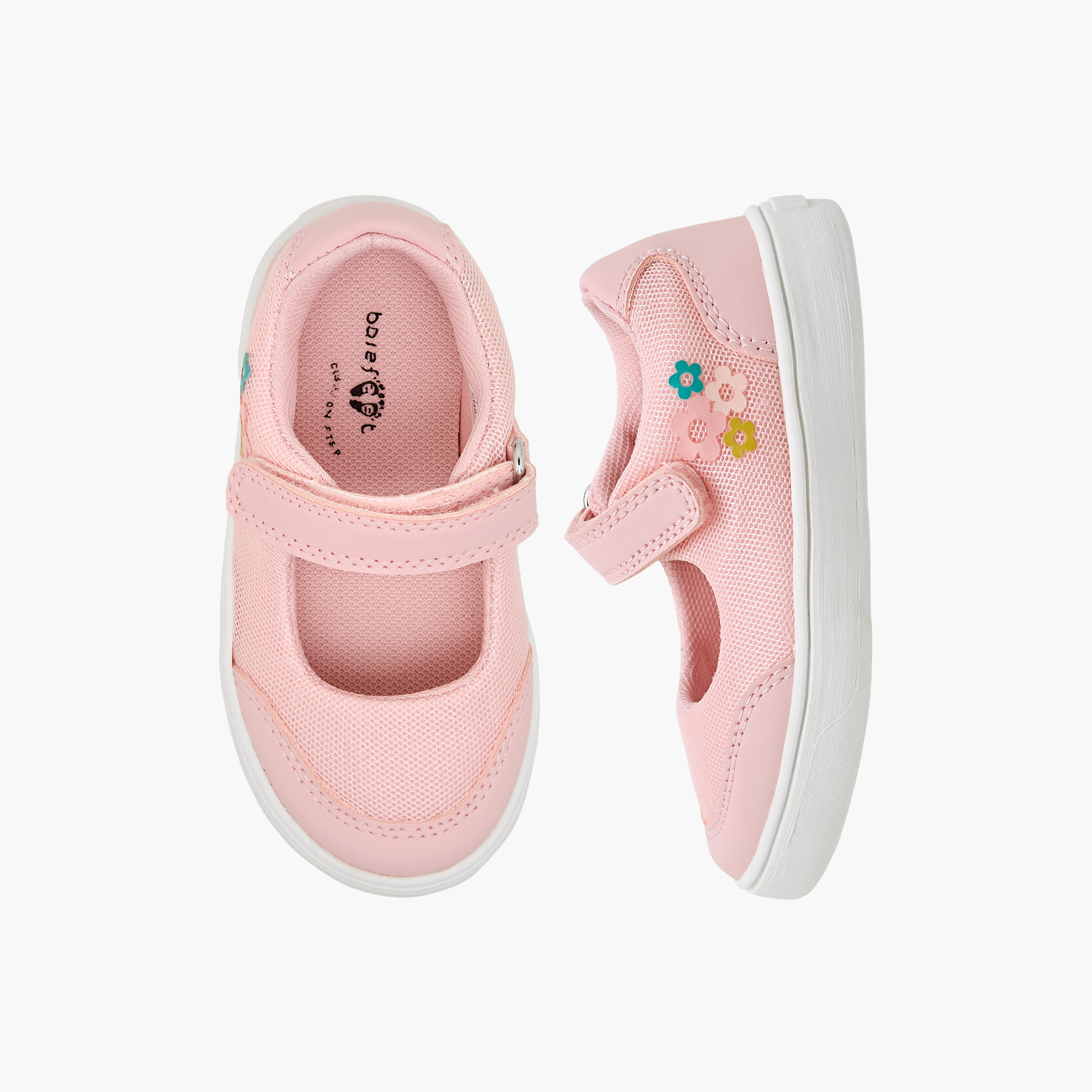 Barefeet Girls Hook & Loop Mary Jane Shoes-girls-shoes-maryjanes-image-1