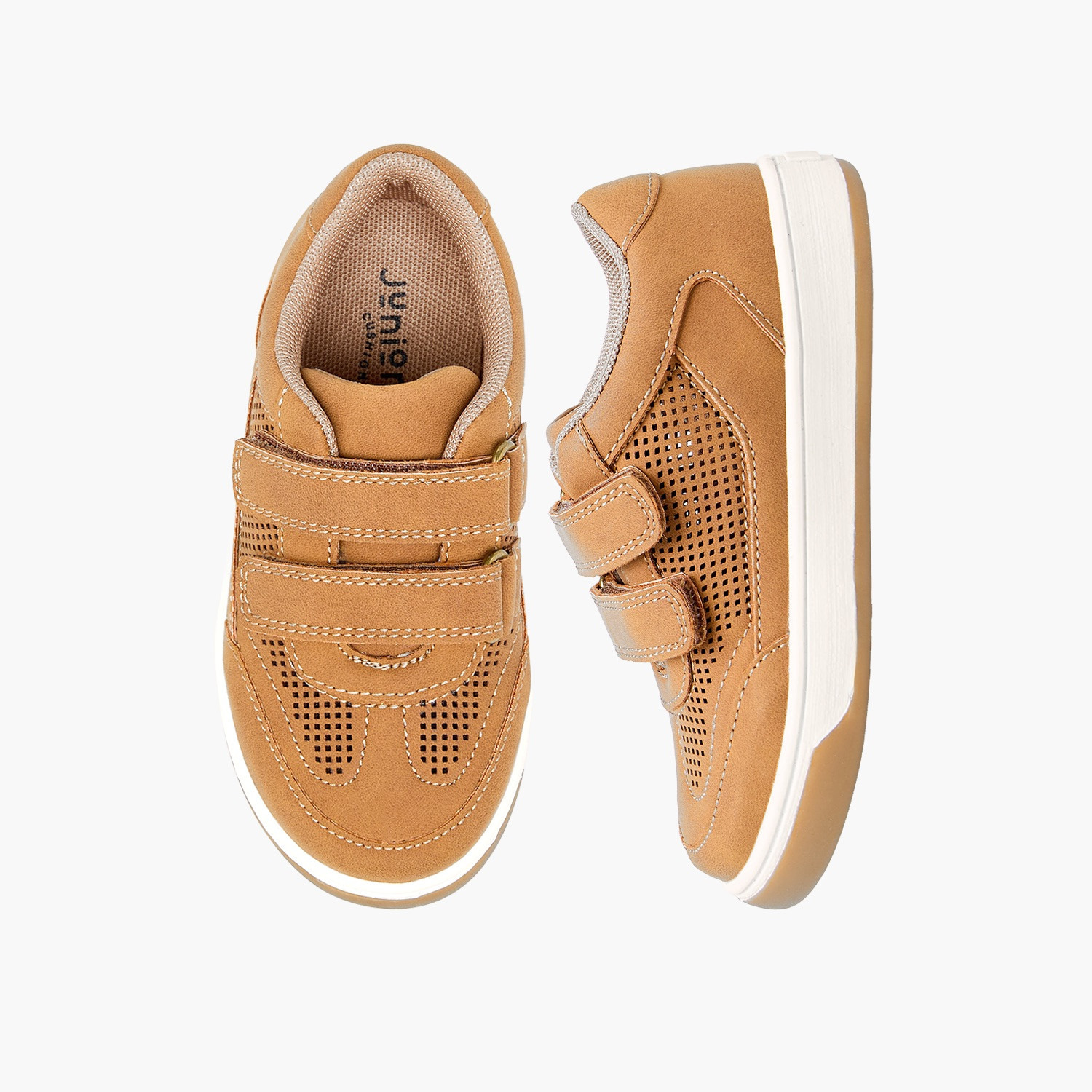 Juniors Boys Hook & Loop Ankle Sneakers-boys-shoes-sneakers-image-1