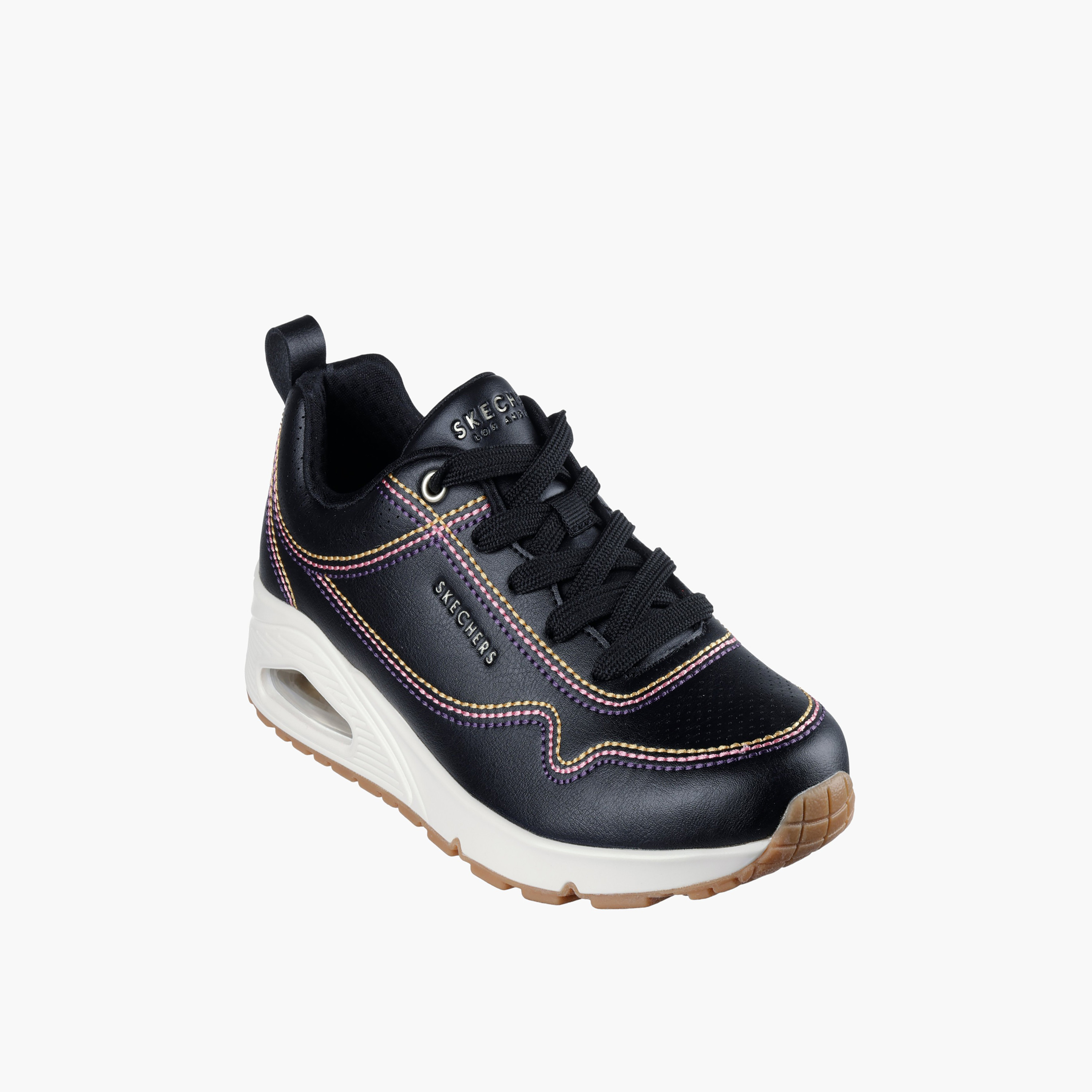 Skechers Women UNO Lace-Up Ankle Sneakers-women-shoes-sneakers-image-1