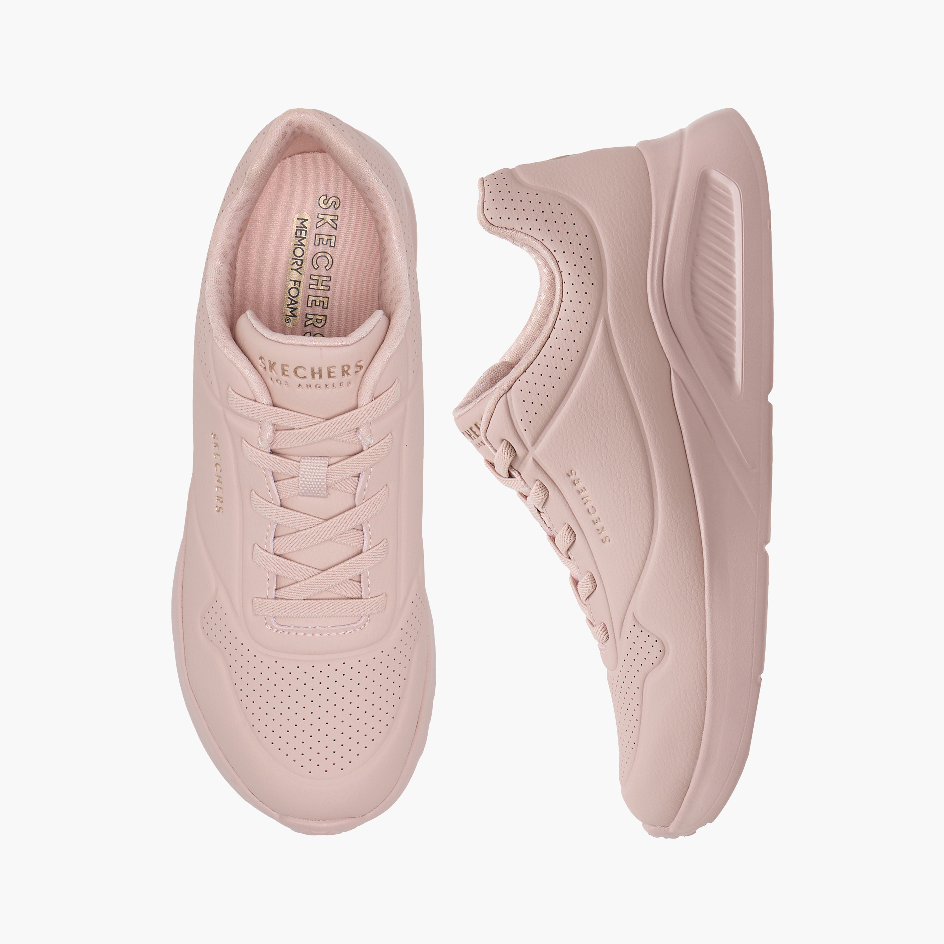 Skechers Women's Uno Lite Lace-Up Low Ankle Sneakers 177289 | OE-sports-women-shoes-image-6