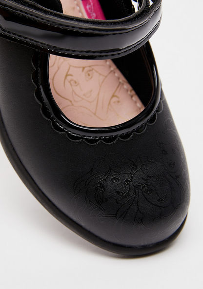 Disney Princess Printed Mary Jane Shoes with Hook and Loop Closure