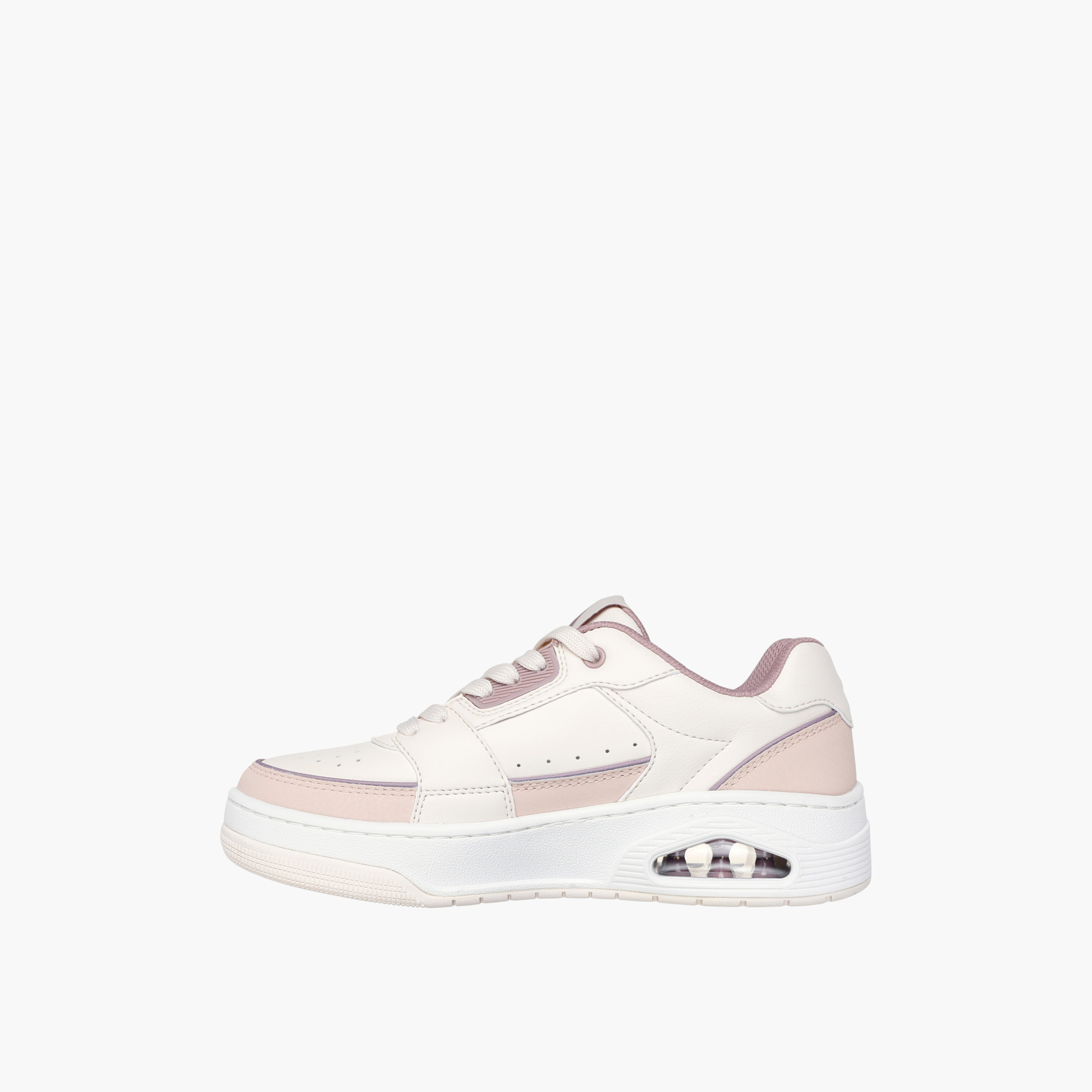Skechers Women UNO COURT Perforated Lace-Up Sneakers-women-shoes-sneakers-image-4