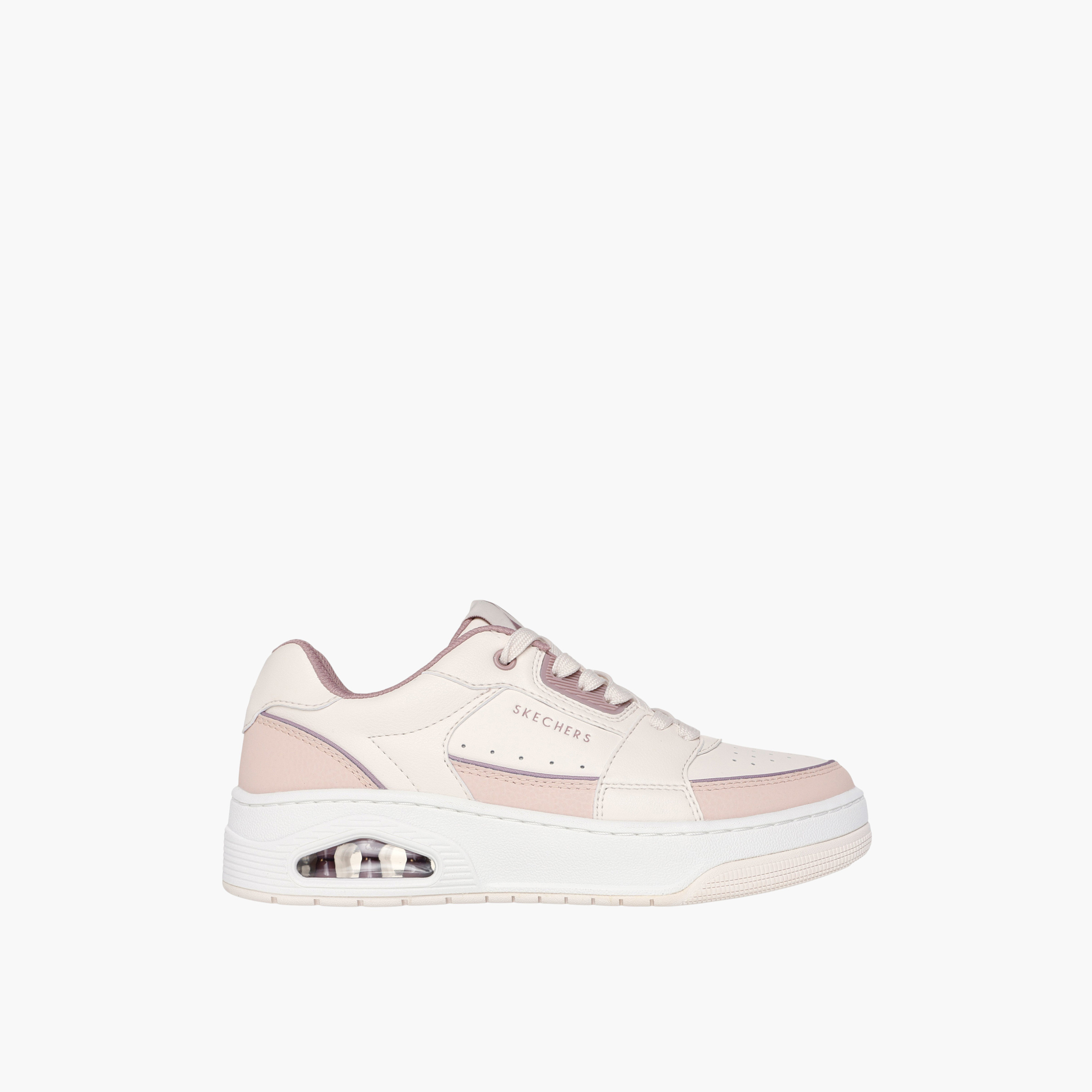 Skechers Women UNO COURT Perforated Lace-Up Sneakers-women-shoes-sneakers-image-5