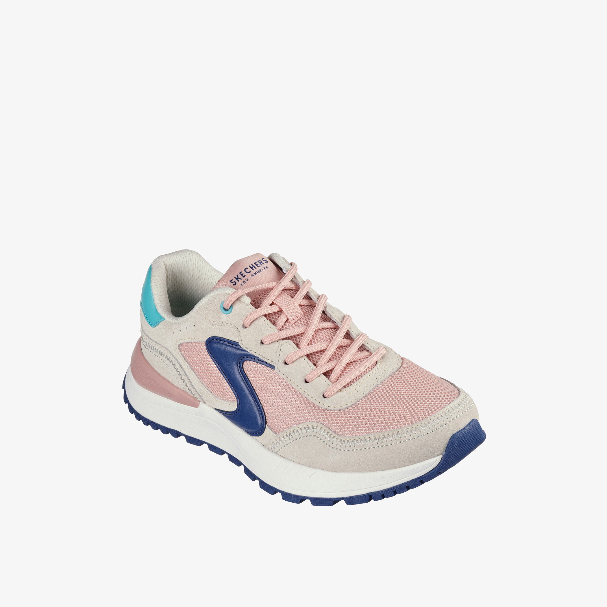 حذاء سنيكرز بقوالب ملونة ورباط إغلاق للنساء من سكيتشرز - FURY-sports-women-shoes-image-1