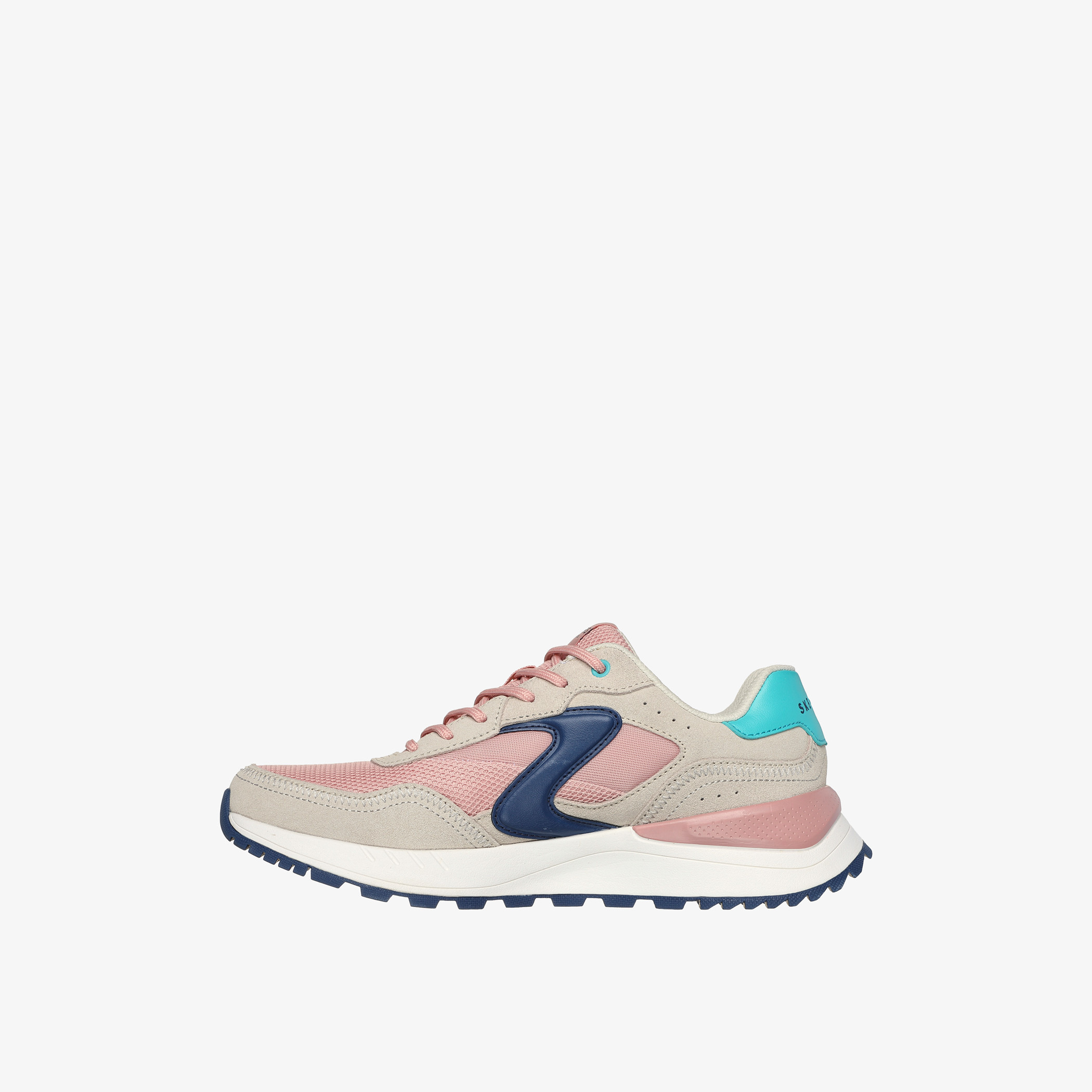 حذاء سنيكرز بقوالب ملونة ورباط إغلاق للنساء من سكيتشرز - FURY-sports-women-shoes-image-4