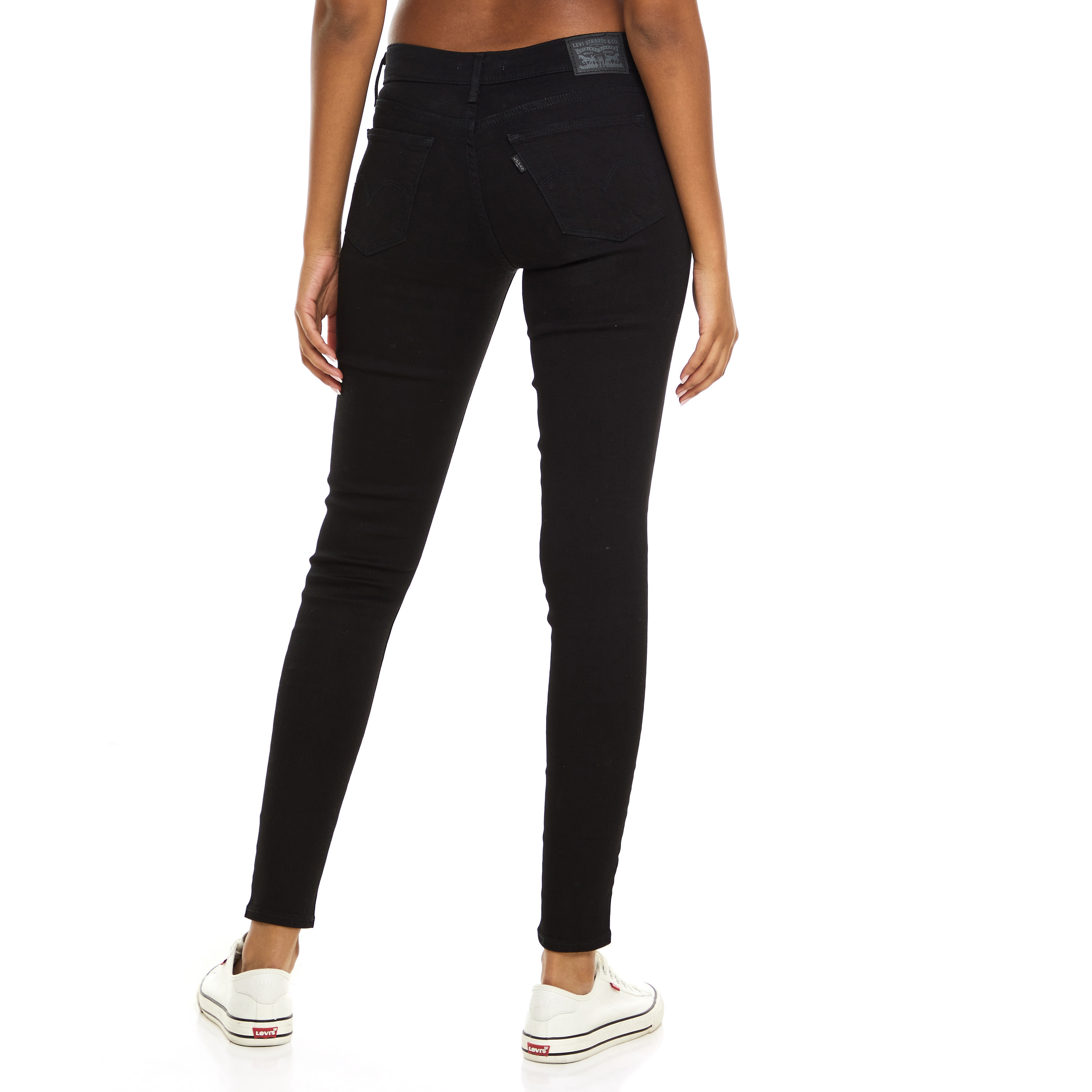 Levi's Women Black Plain Pocket Detail Skinny Fit Jeans-women-clothing-bottoms-jeans-image-3