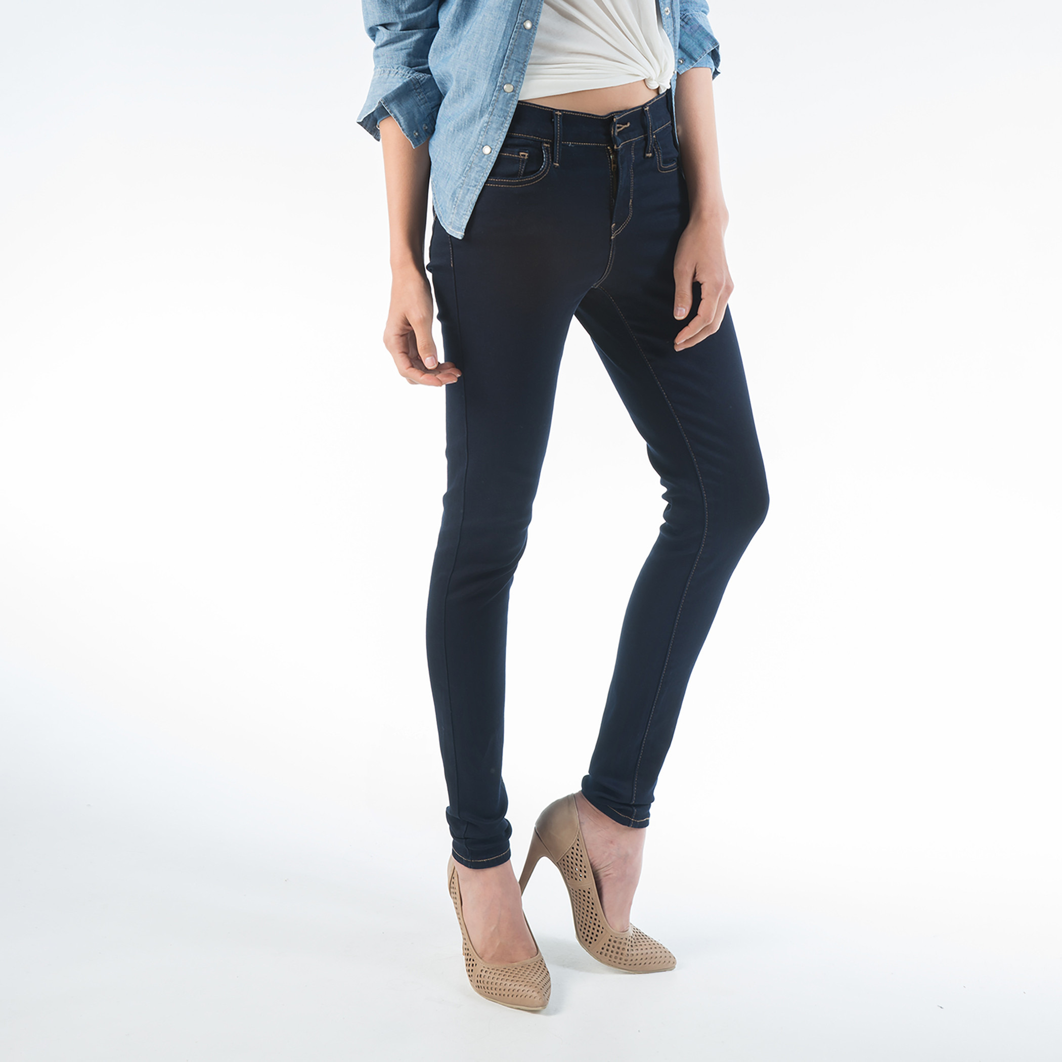 Levi's Women Navy Blue Solid Pocket Detail Super Skinny Fit Jeans-women-clothing-bottoms-jeans-image-2