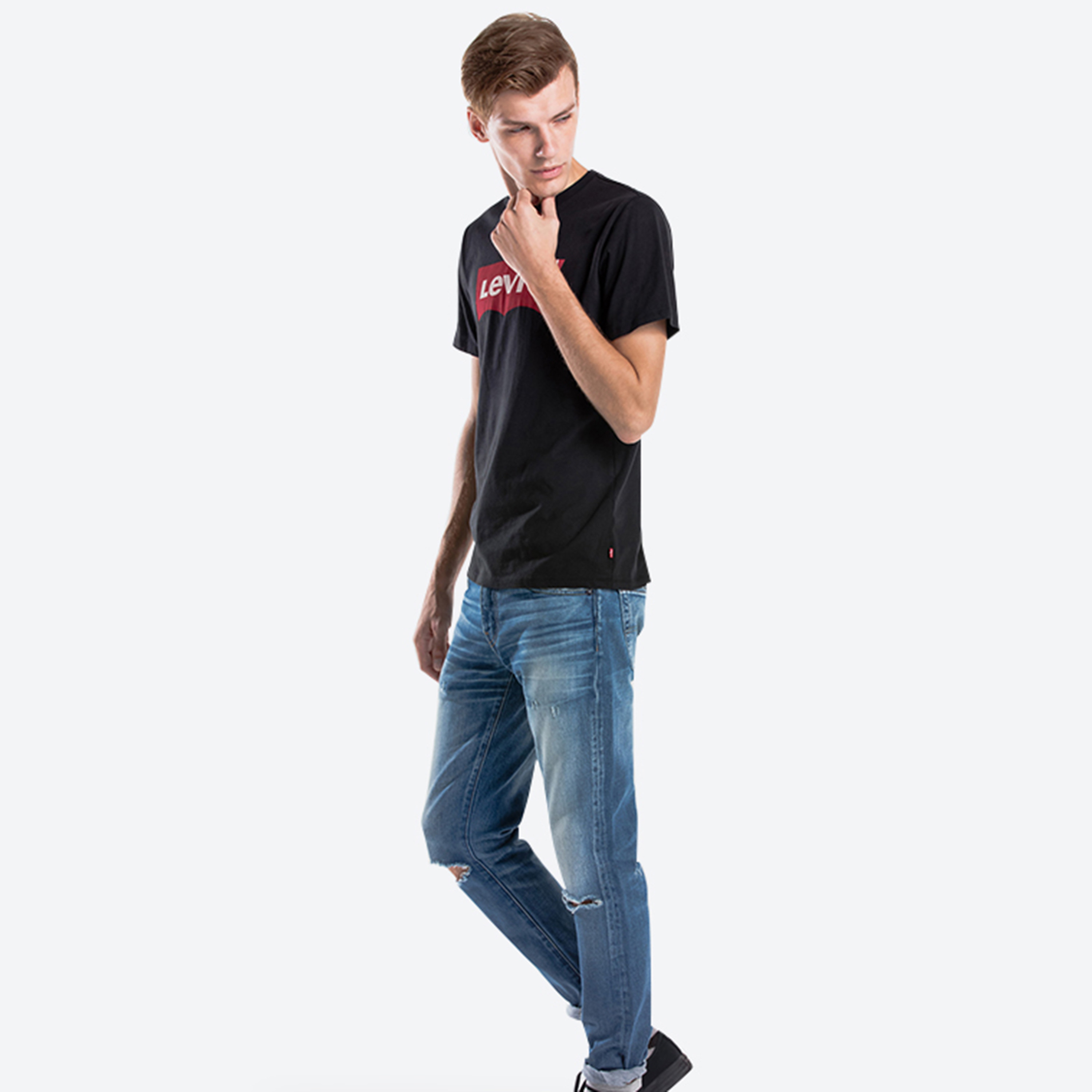 Levi's Logo Crew Neck Short Sleeves T-Shirt-men-clothing-tshirtsandpolos-tshirts-image-2
