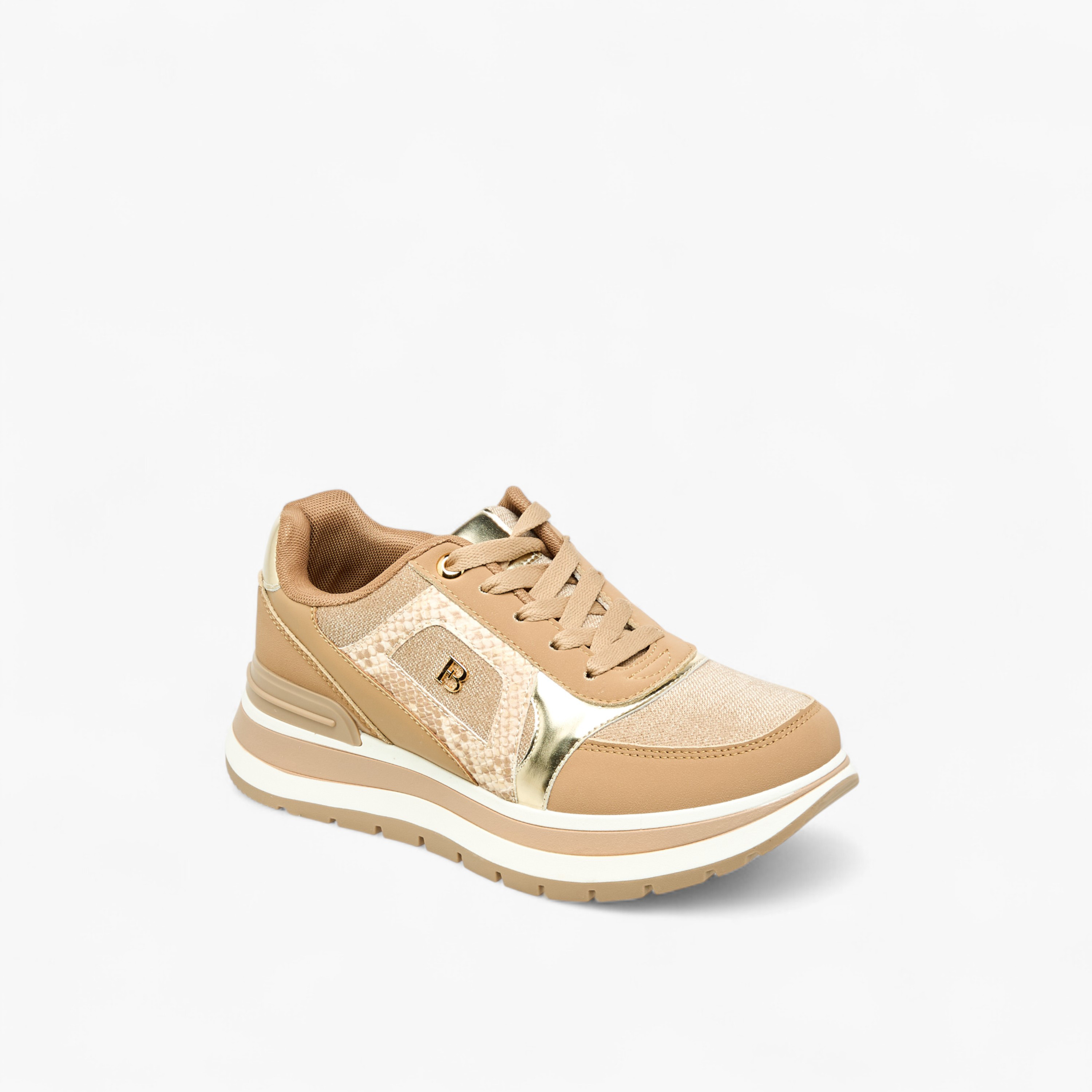 Flora Bella Women Panelled Lace-Up Sneakers-women-shoes-sneakers-image-2