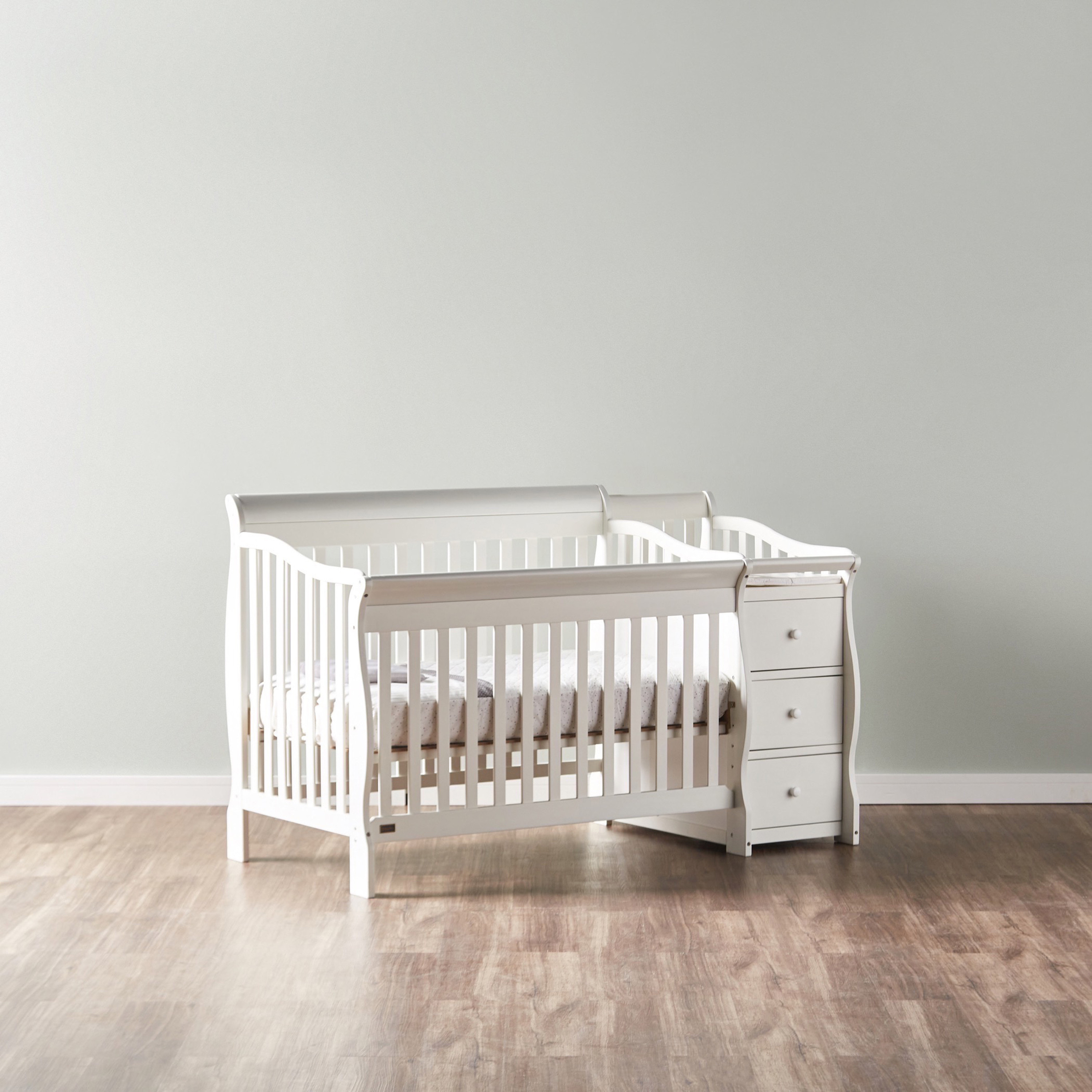 Giggles Jessica 3-in-1 Convertible Crib with Storage and Mattress-baby-nursery-furniture-cribsandbeds-babycribs-image-2