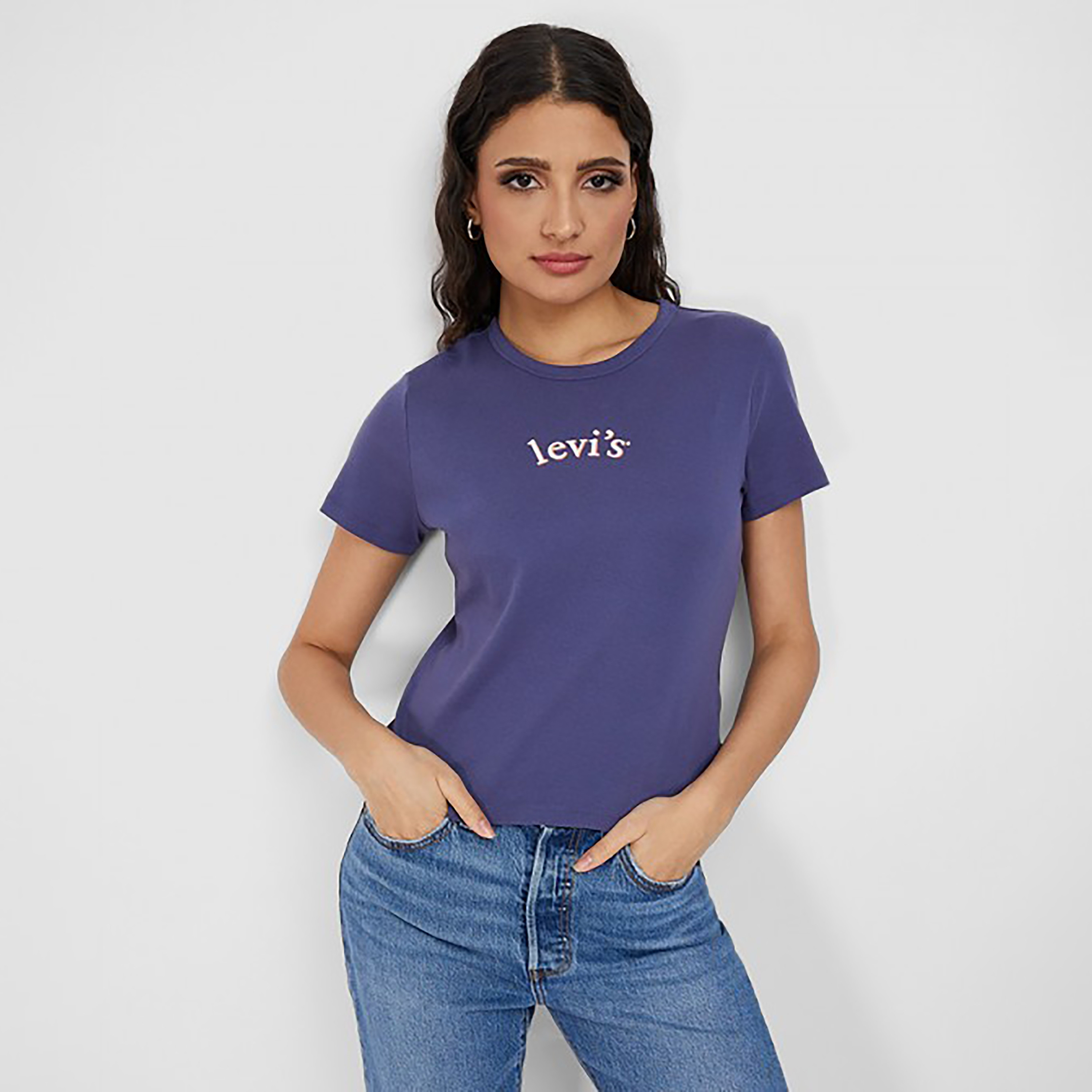 Levi's Logo Crew Neck Short Sleeves T-Shirt-women-clothing-tshirts-image-1
