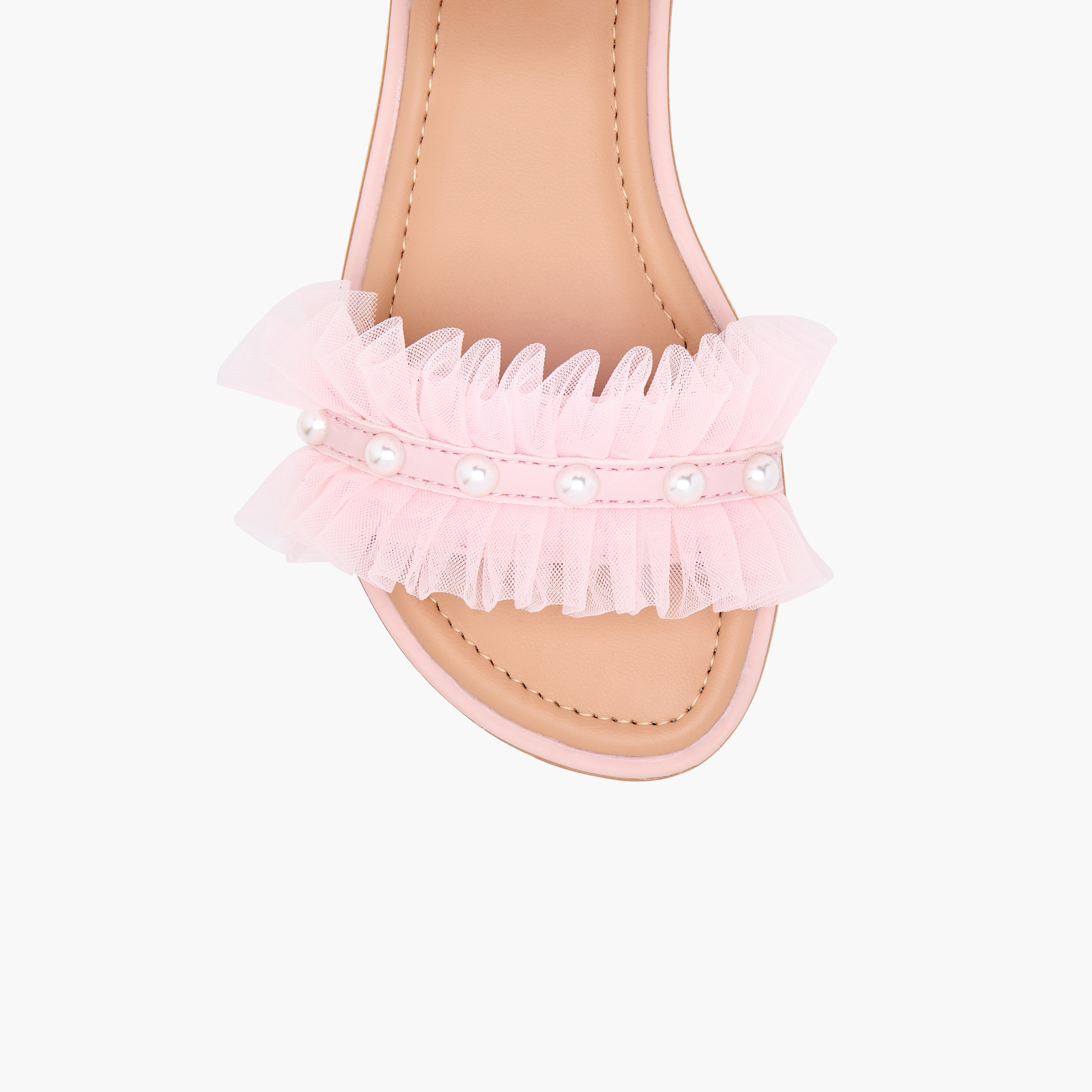 Shop Little Missy Ruffle Detail Strap Sandals with Hook and Loop Closure  Online | Splash Kuwait