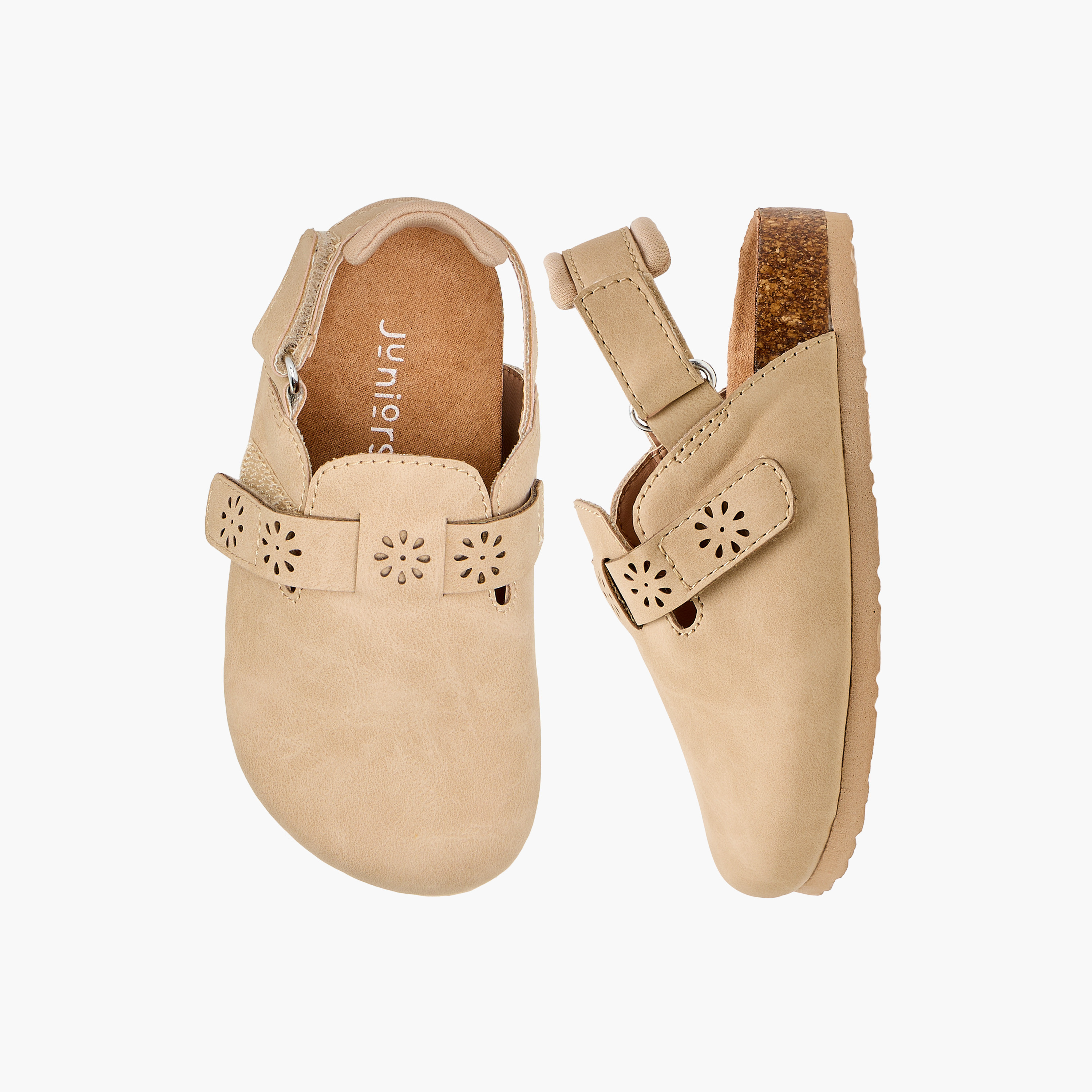 صندل بشريط إغلاق لاصق وتفاصيل مفرغة من جونيورز-girls-shoes-sandals-image-6