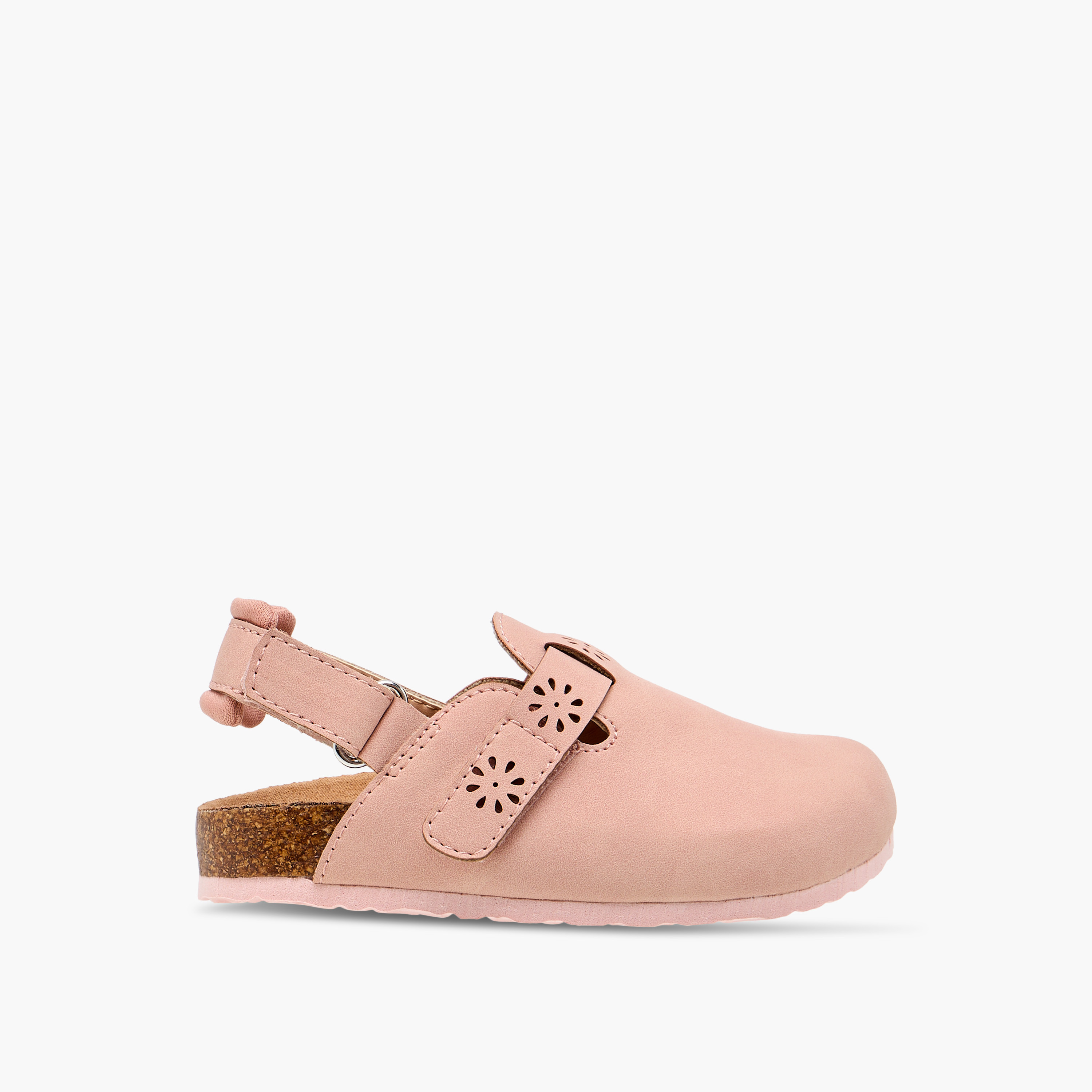 Juniors Cut Out Detail Sandals with Hook and Loop Closure-girls-shoes-sandals-image-3