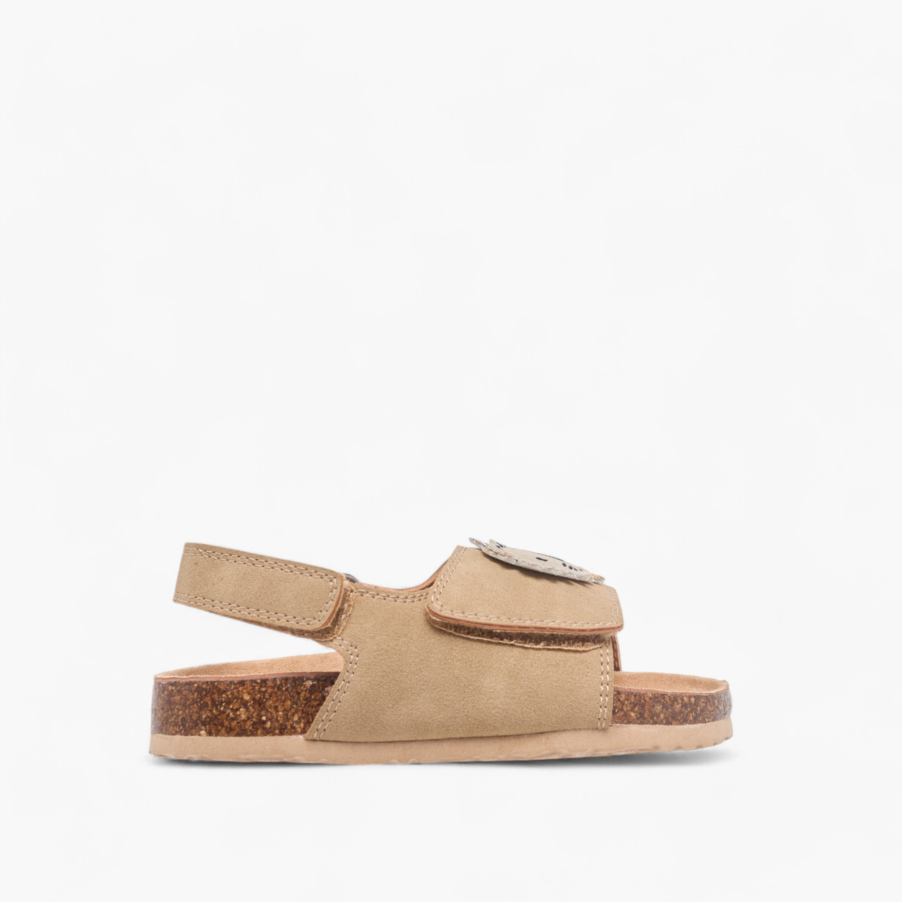 Juniors Lion Applique Sandals with Hook and Loop Closure-boys-shoes-sandals-image-2
