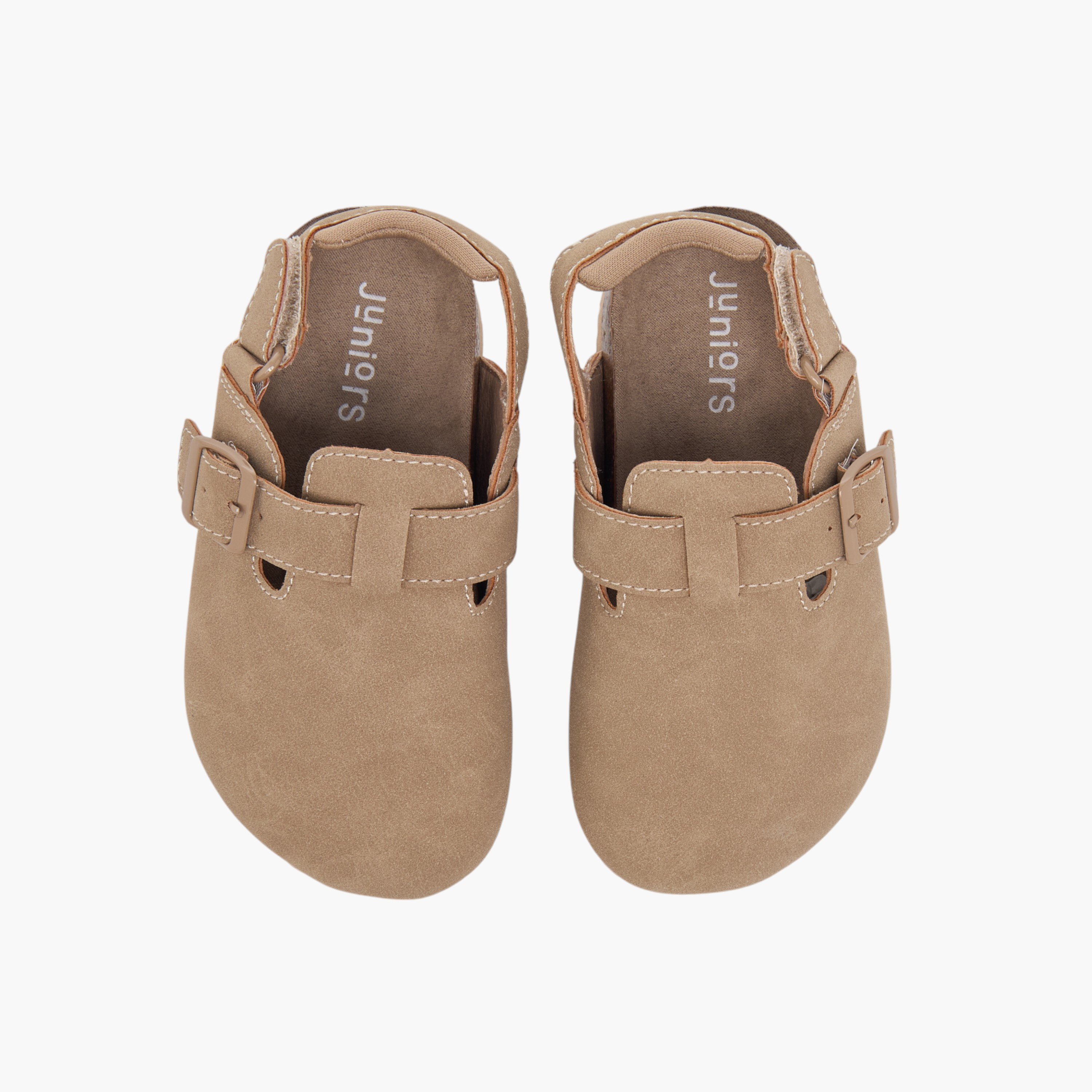 Juniors Solid Sandals with Hook and Loop Closure-boys-shoes-sandals-image-1