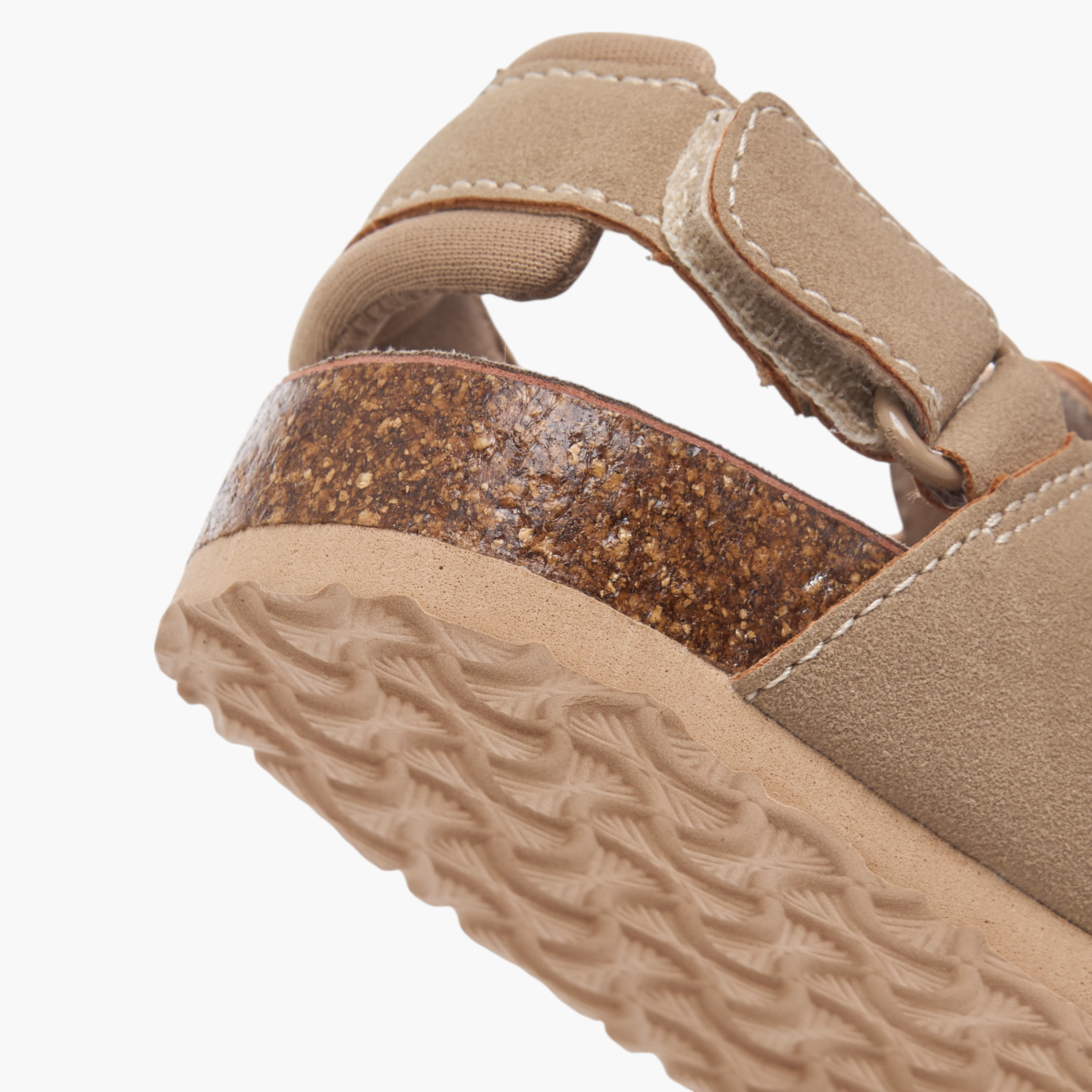 Juniors Solid Sandals with Hook and Loop Closure-boys-shoes-sandals-image-6