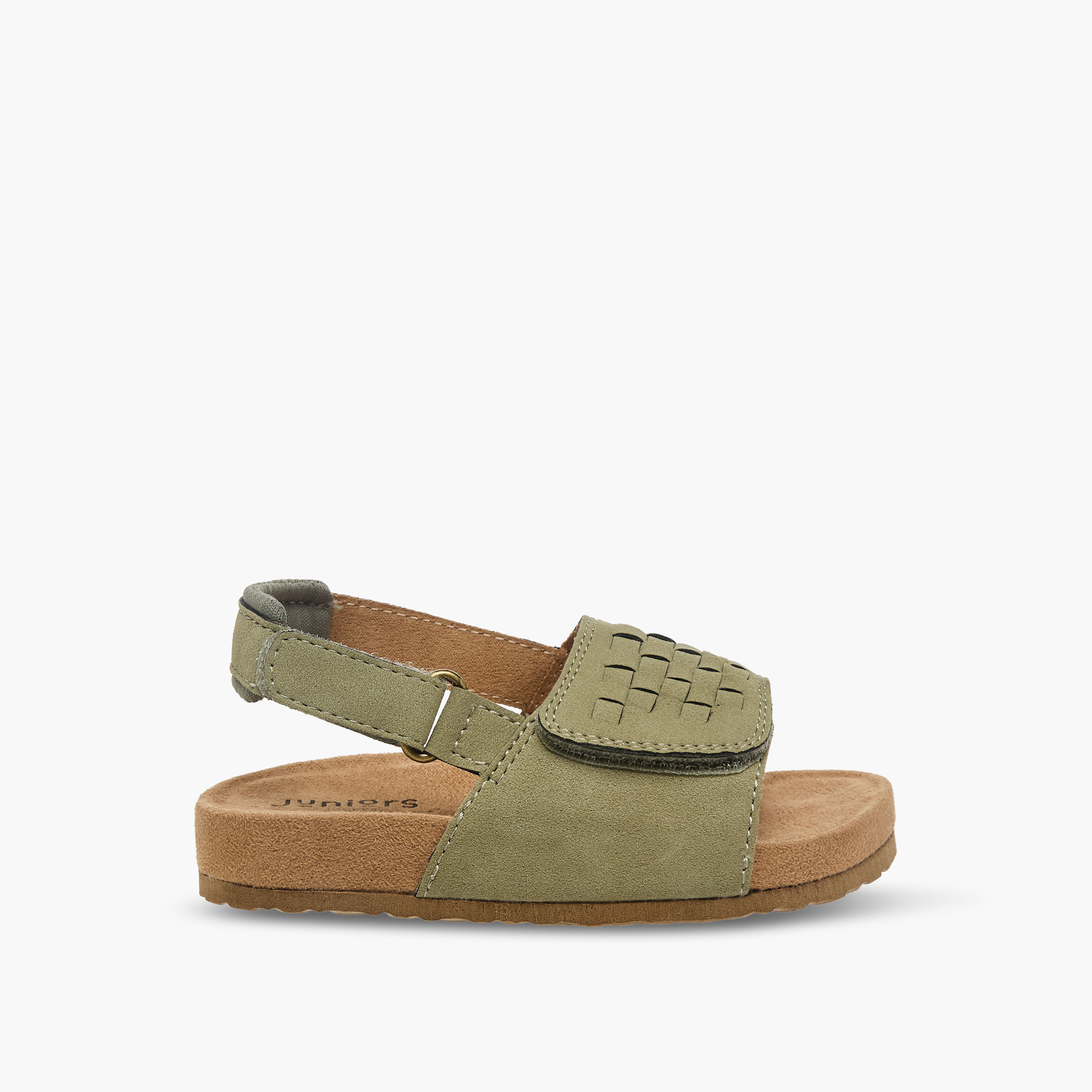 صندل بشريط إغلاق لاصق وتفاصيل منسوجة للأولاد من جونيورز-boys-shoes-sandals-image-2