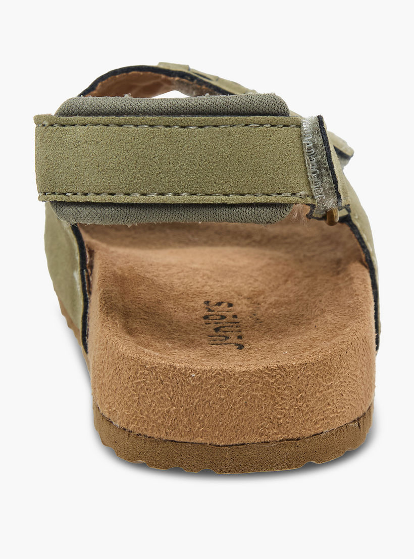 صندل بشريط إغلاق لاصق وتفاصيل منسوجة للأولاد من جونيورز-boys-shoes-sandals-image-4