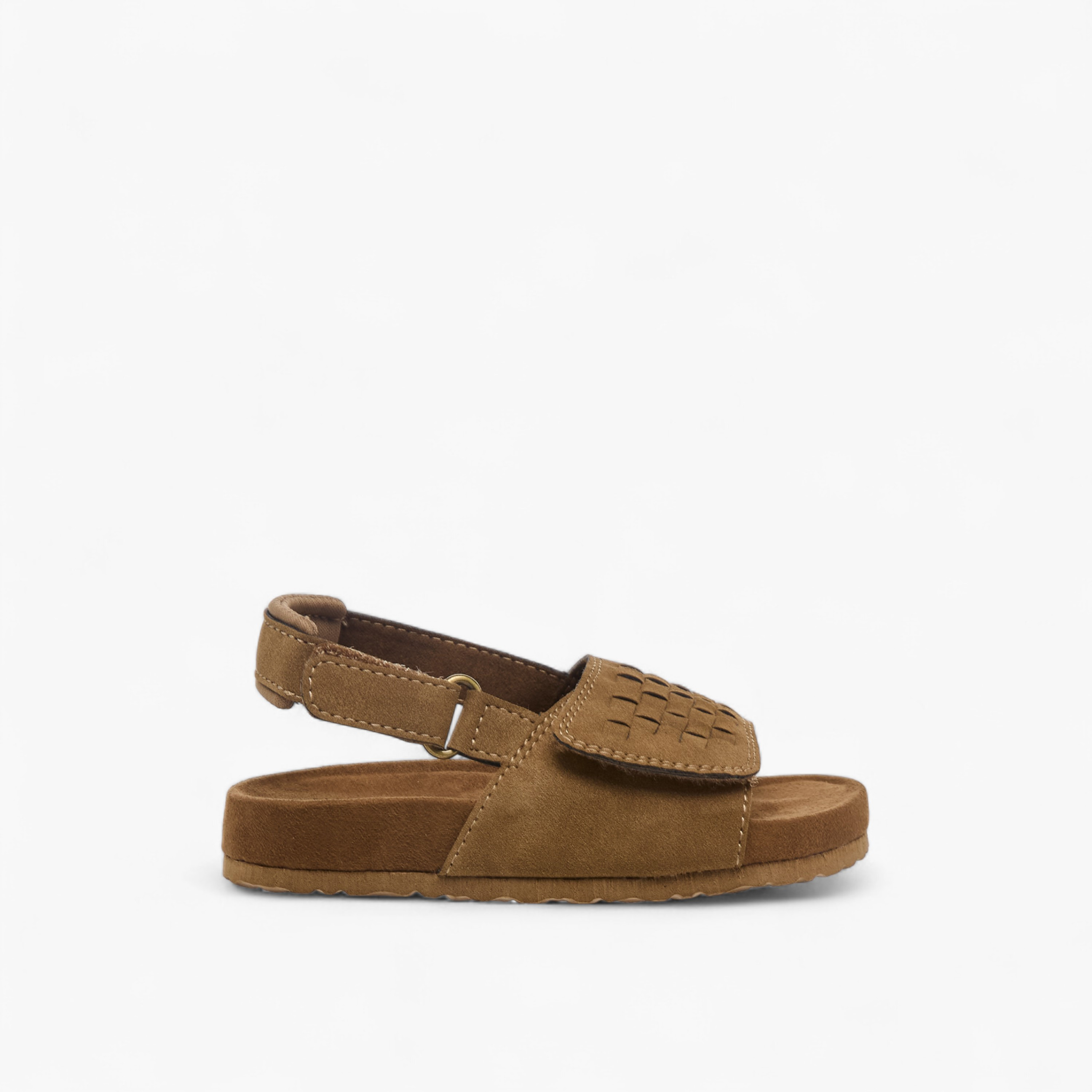 صندل بشريط إغلاق لاصق وتفاصيل منسوجة للأولاد من جونيورز-boys-shoes-sandals-image-2