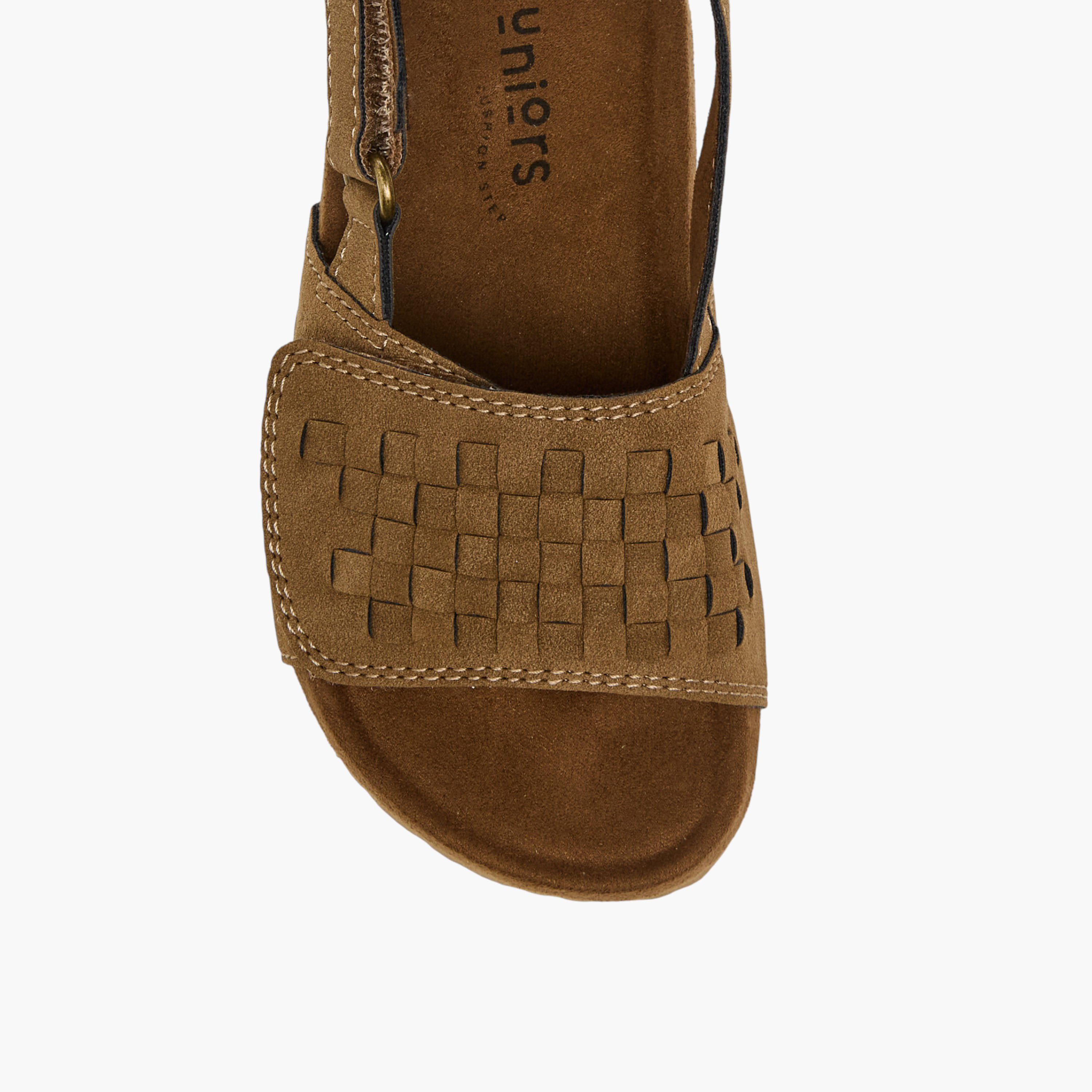 صندل بشريط إغلاق لاصق وتفاصيل منسوجة للأولاد من جونيورز-boys-shoes-sandals-image-3