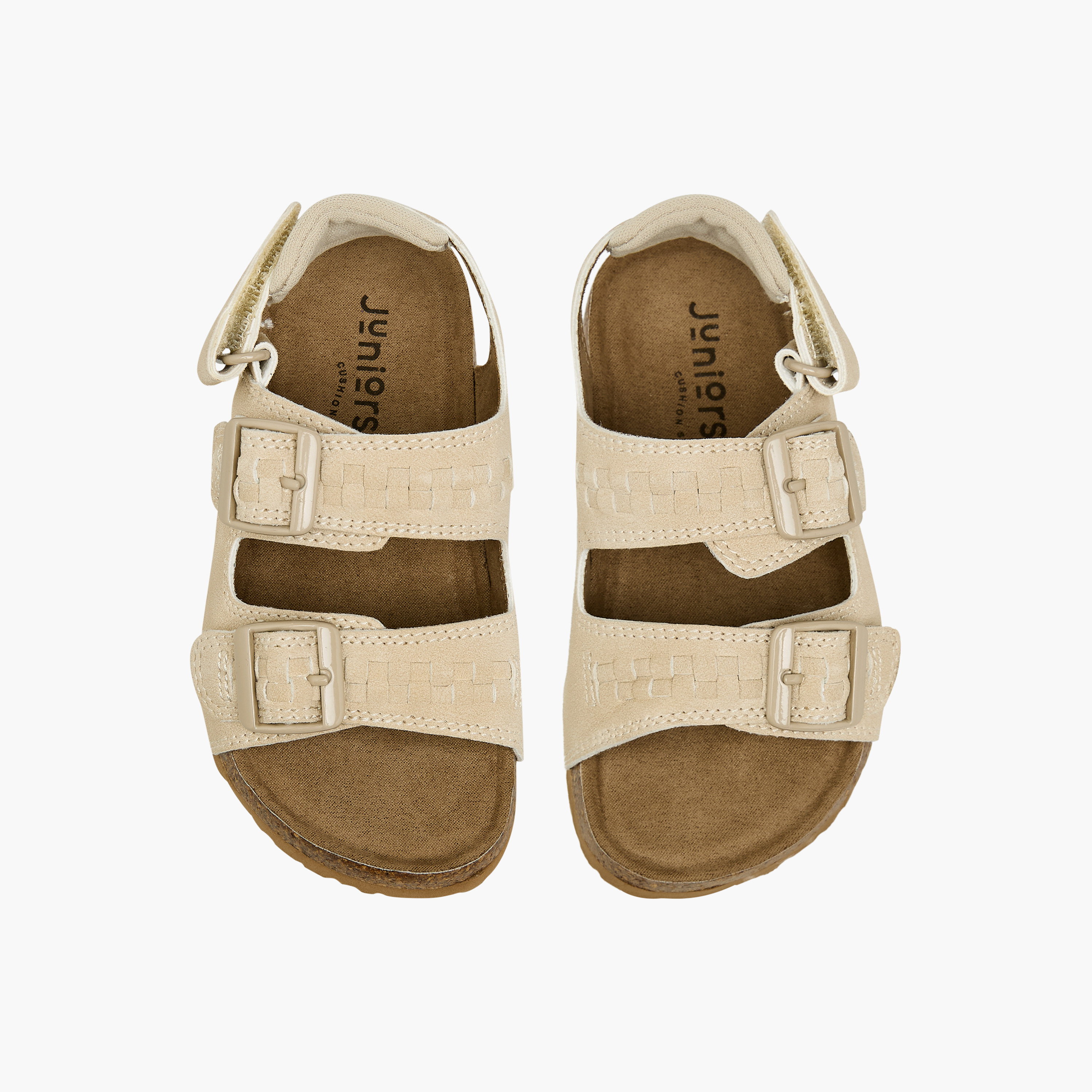 صندل بتفاصيل إبزيم وشريط إغلاق لاصق للأولاد من جونيورز-boys-shoes-sandals-image-1